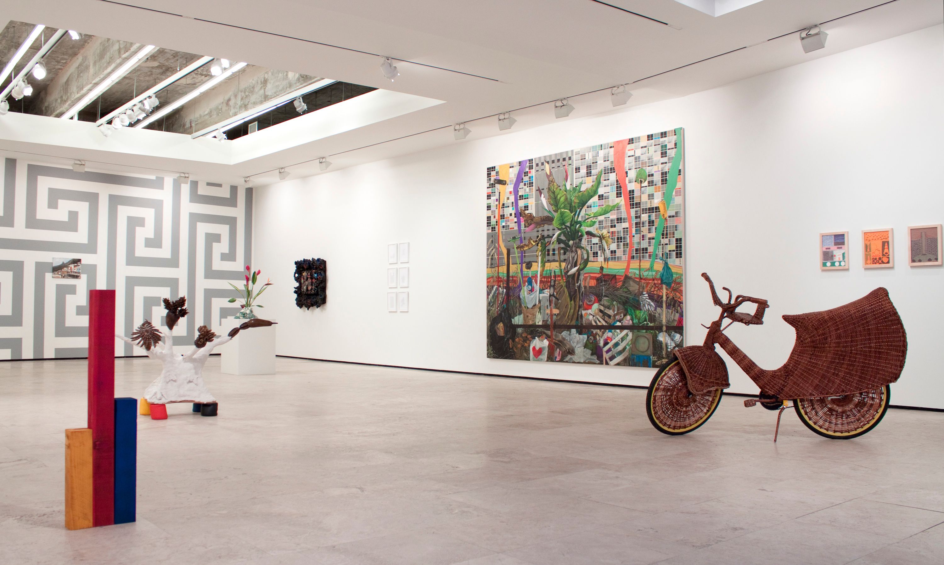 Installation view of Law of the Jungle at Lehmann Maupin New York