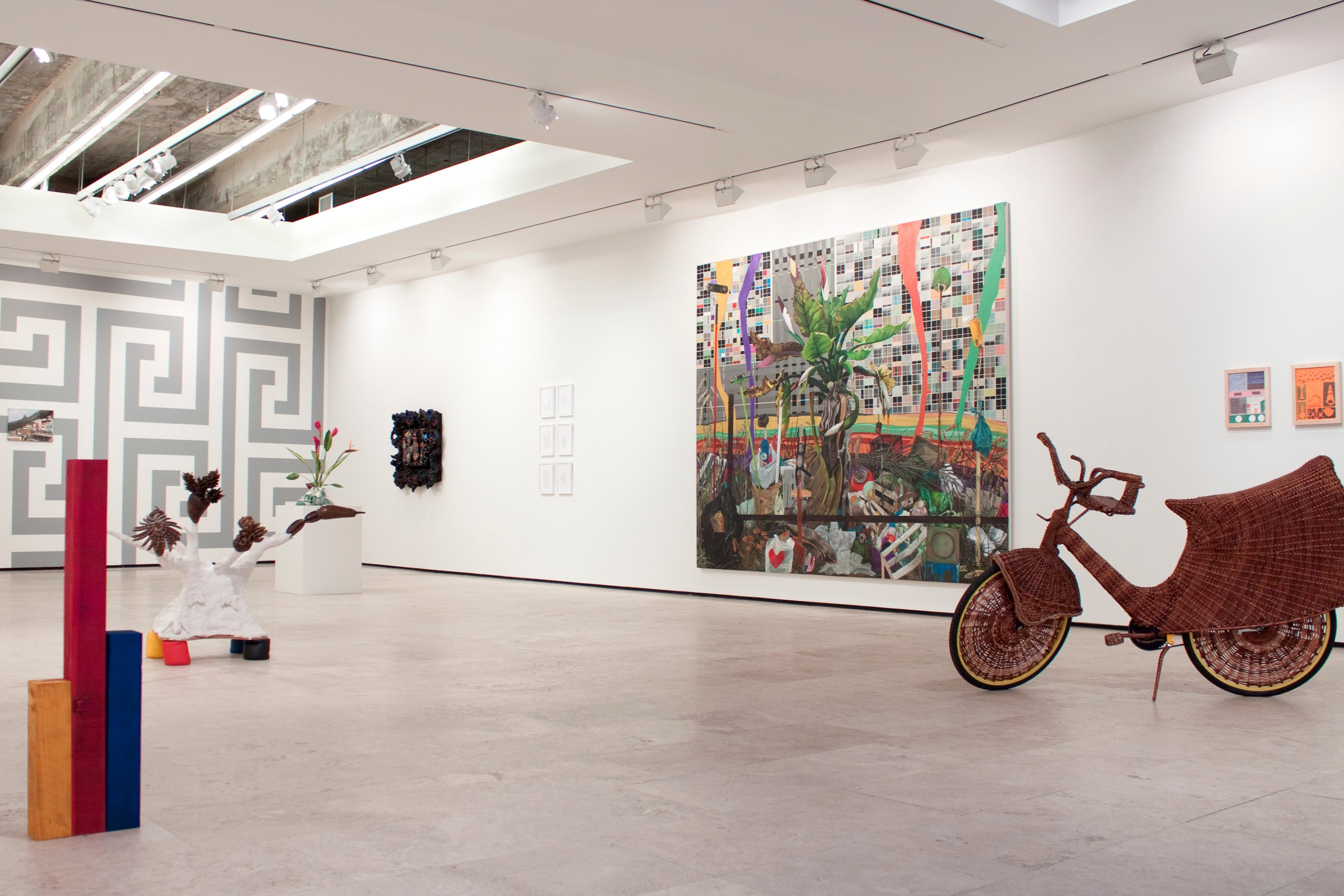 Installation view of Law of the Jungle at Lehmann Maupin New York