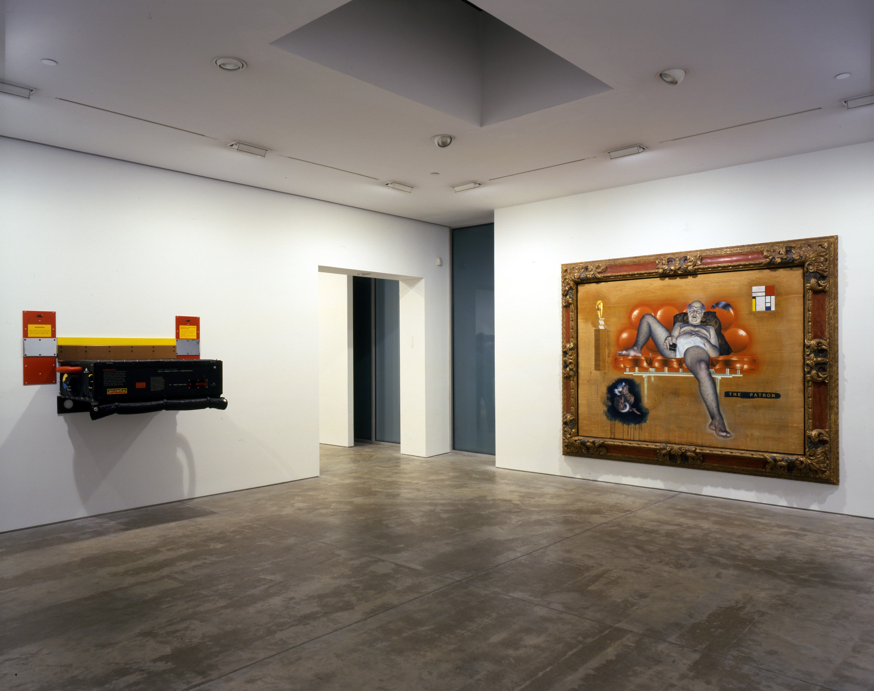 Installation view of Ashley Bickerton at Lehmann Maupin New York