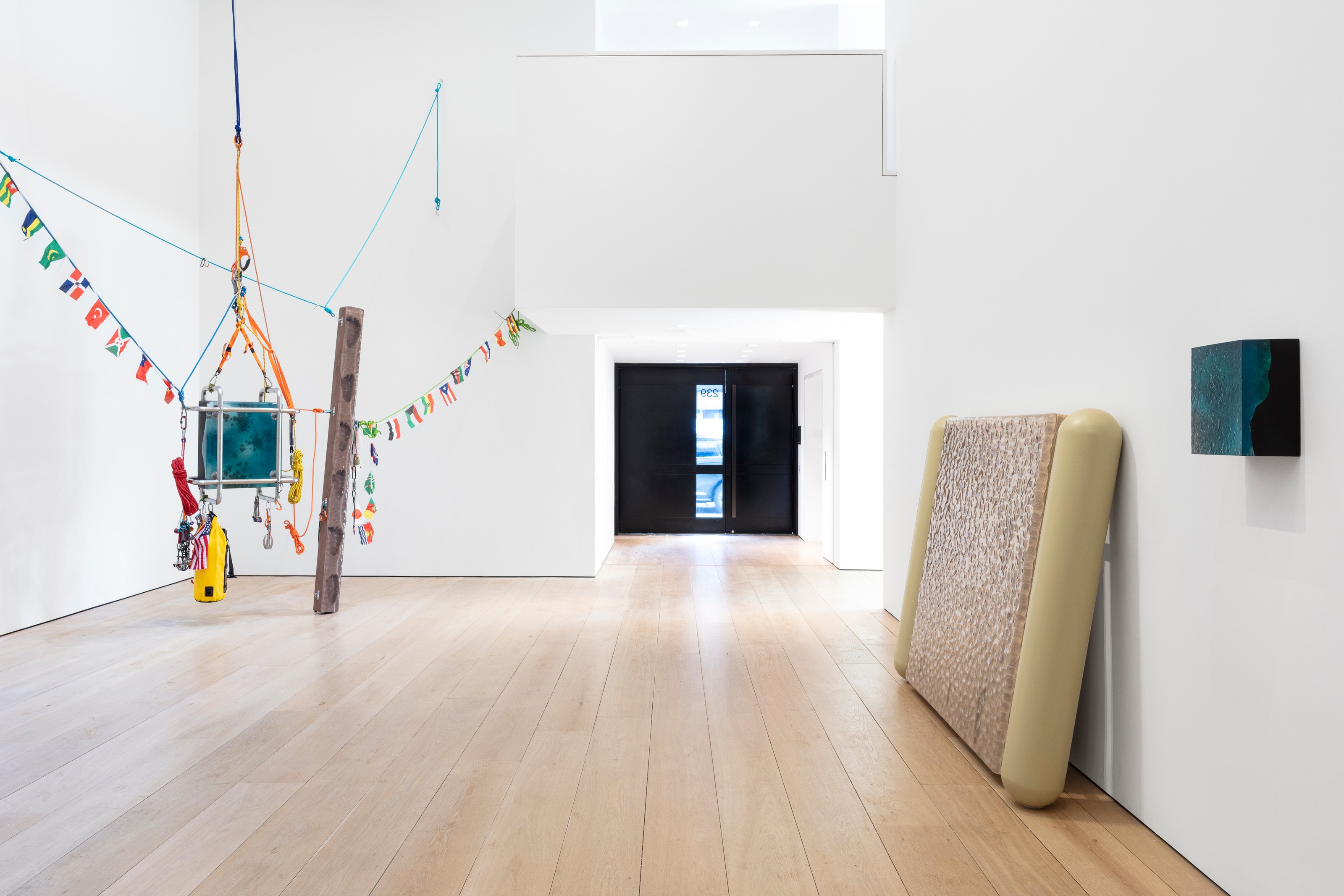 Installation view of Ashley Bickerton at Lehmann Maupin New York