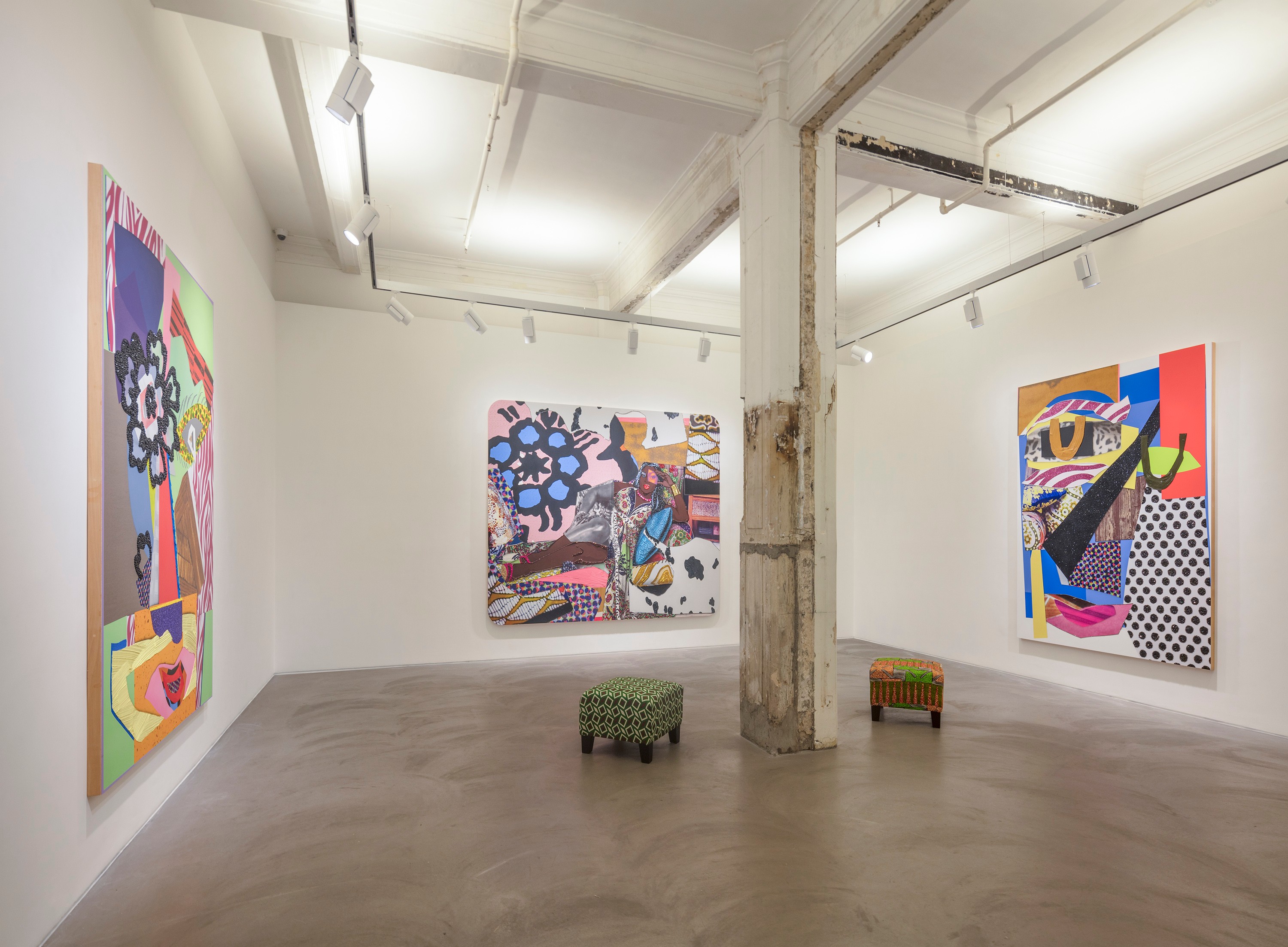 Installation view of Mickalene Thomas at Lehmann Maupin Hong Kong
