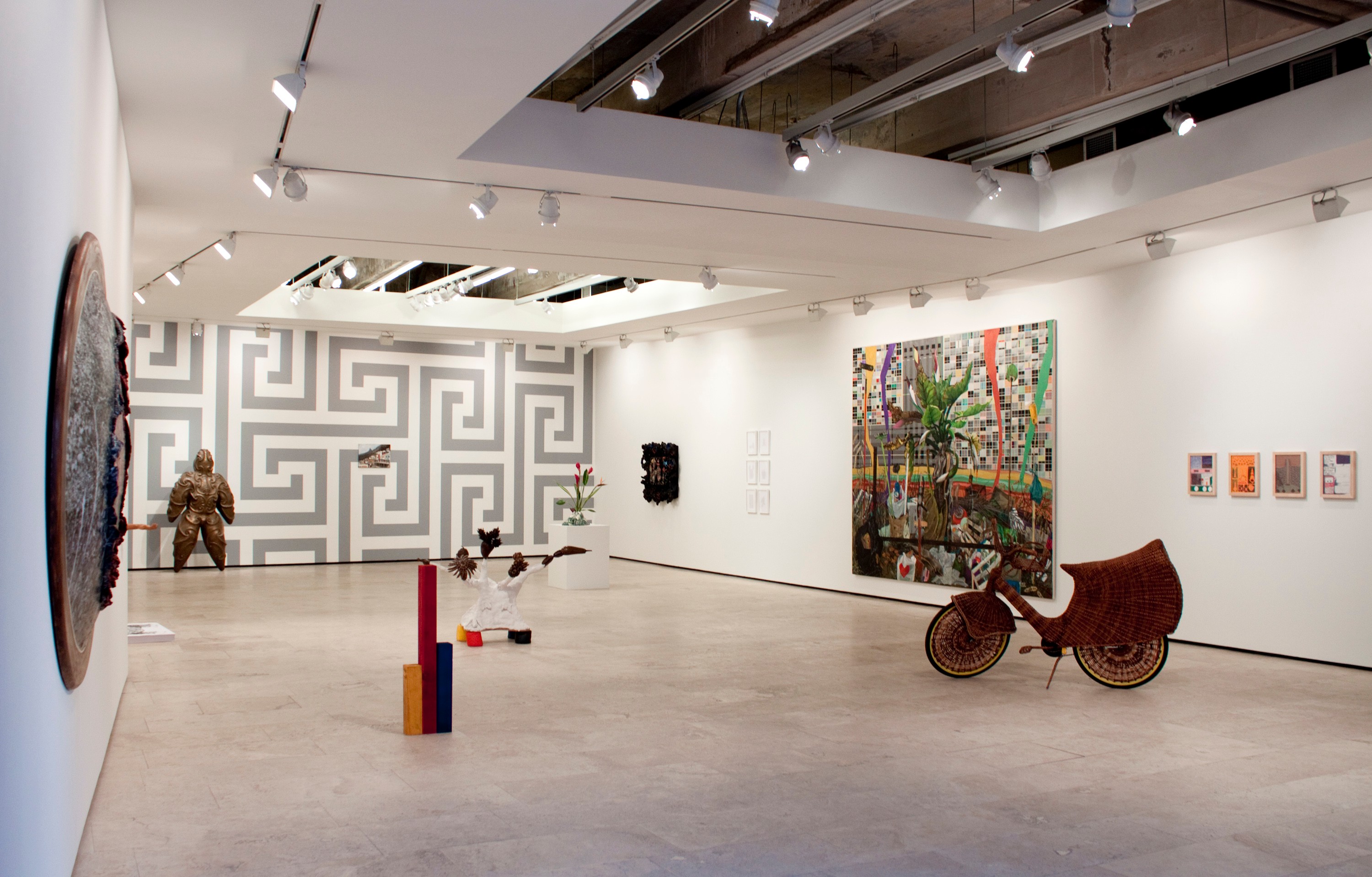 Installation view of Law of the Jungle at Lehmann Maupin New York