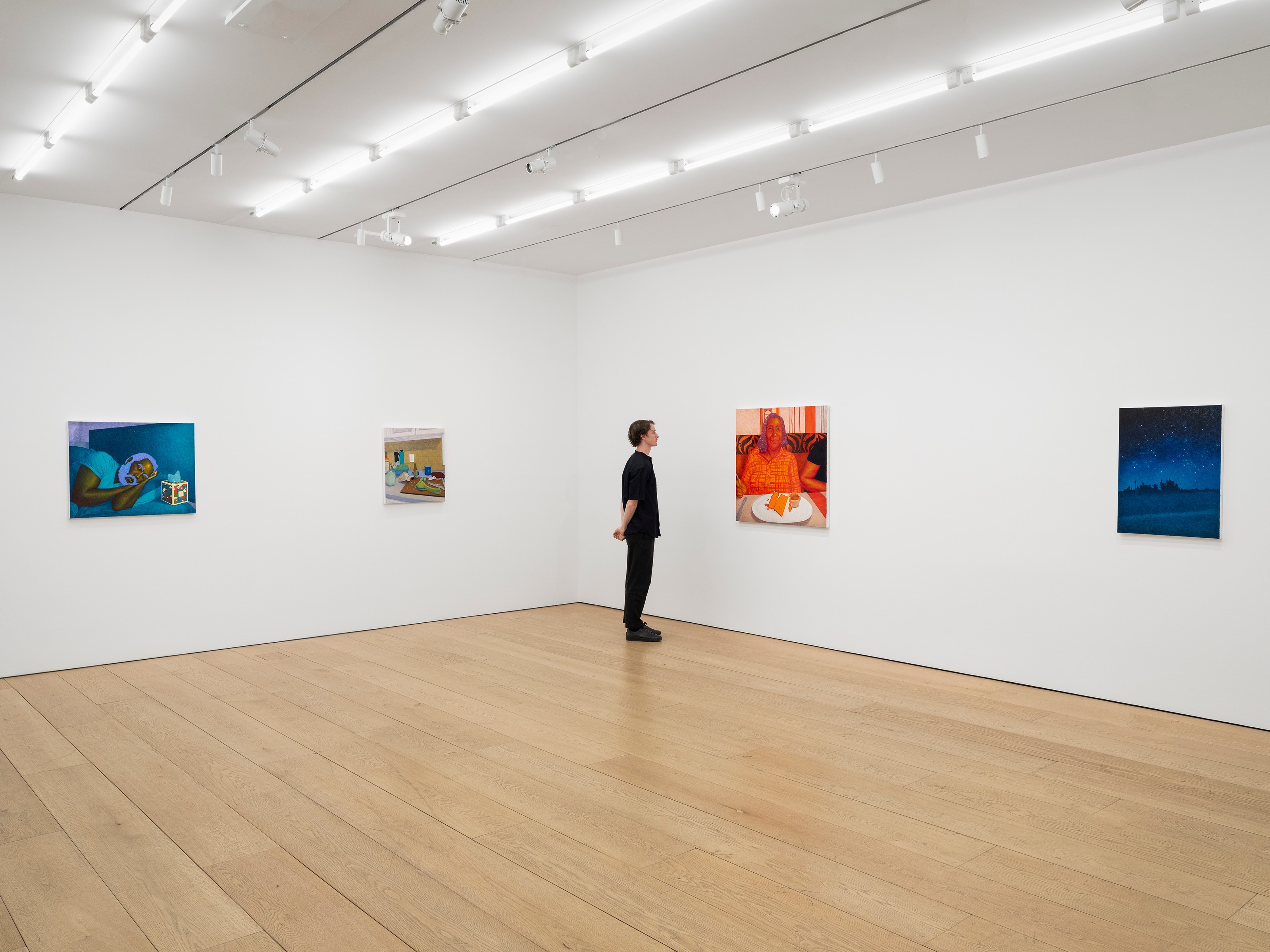 Installation view of Arcmanoro Niles at Lehmann Maupin New York