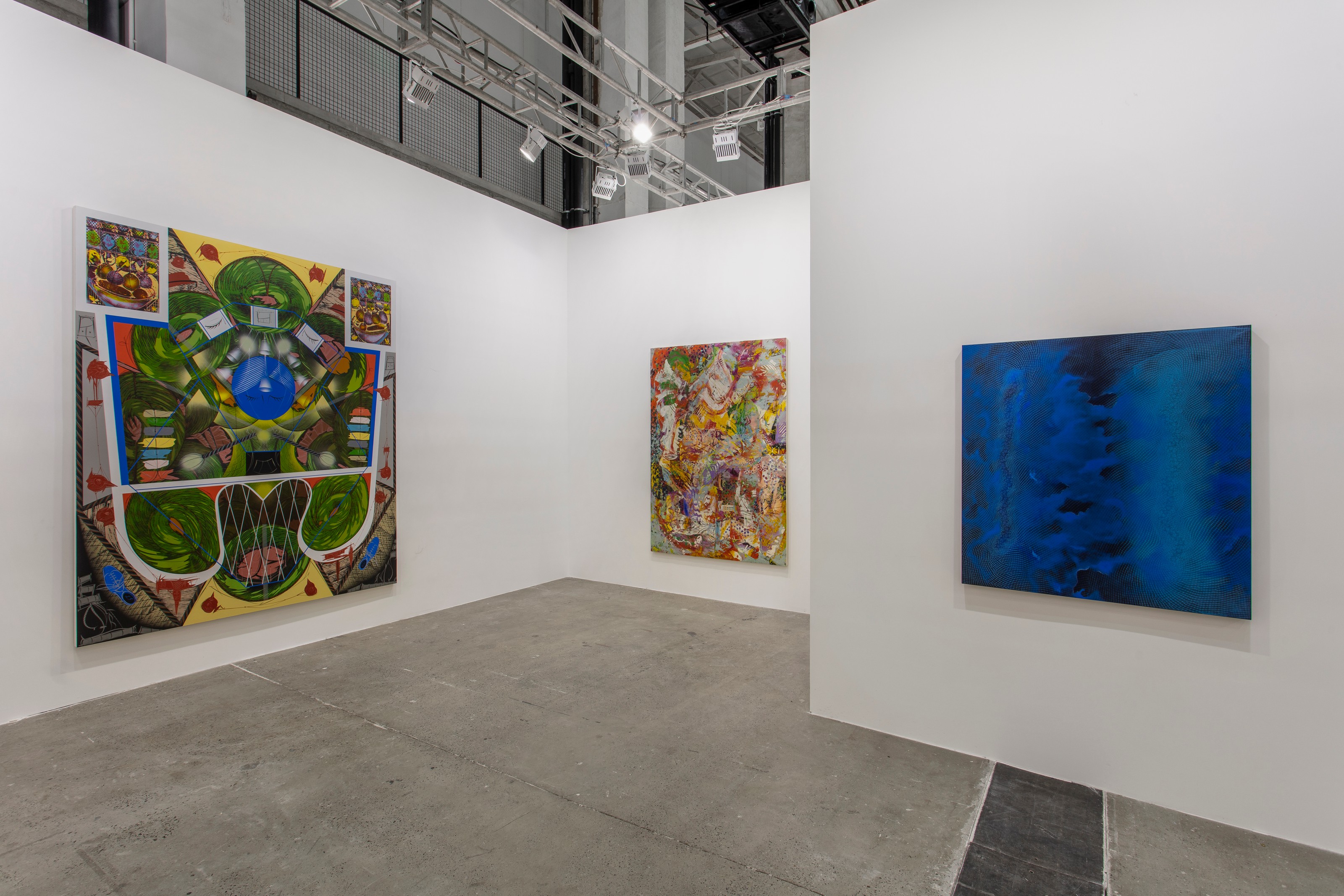 Installation view of Lehmann Maupin, Booth A122 at West Bund Art & Design