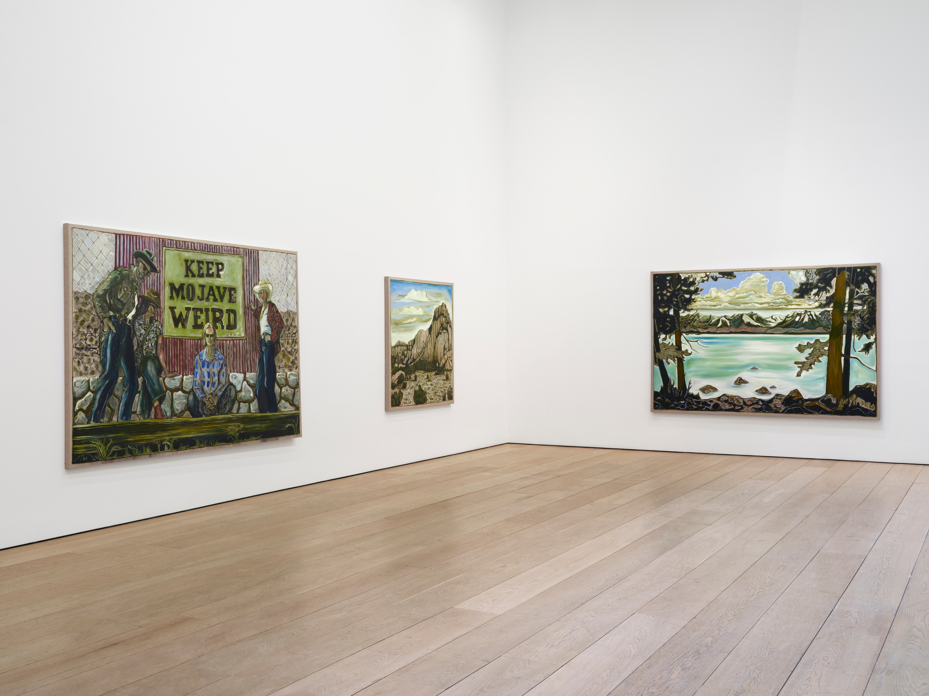 Installation view of Billy Childish at Lehmann Maupin New York