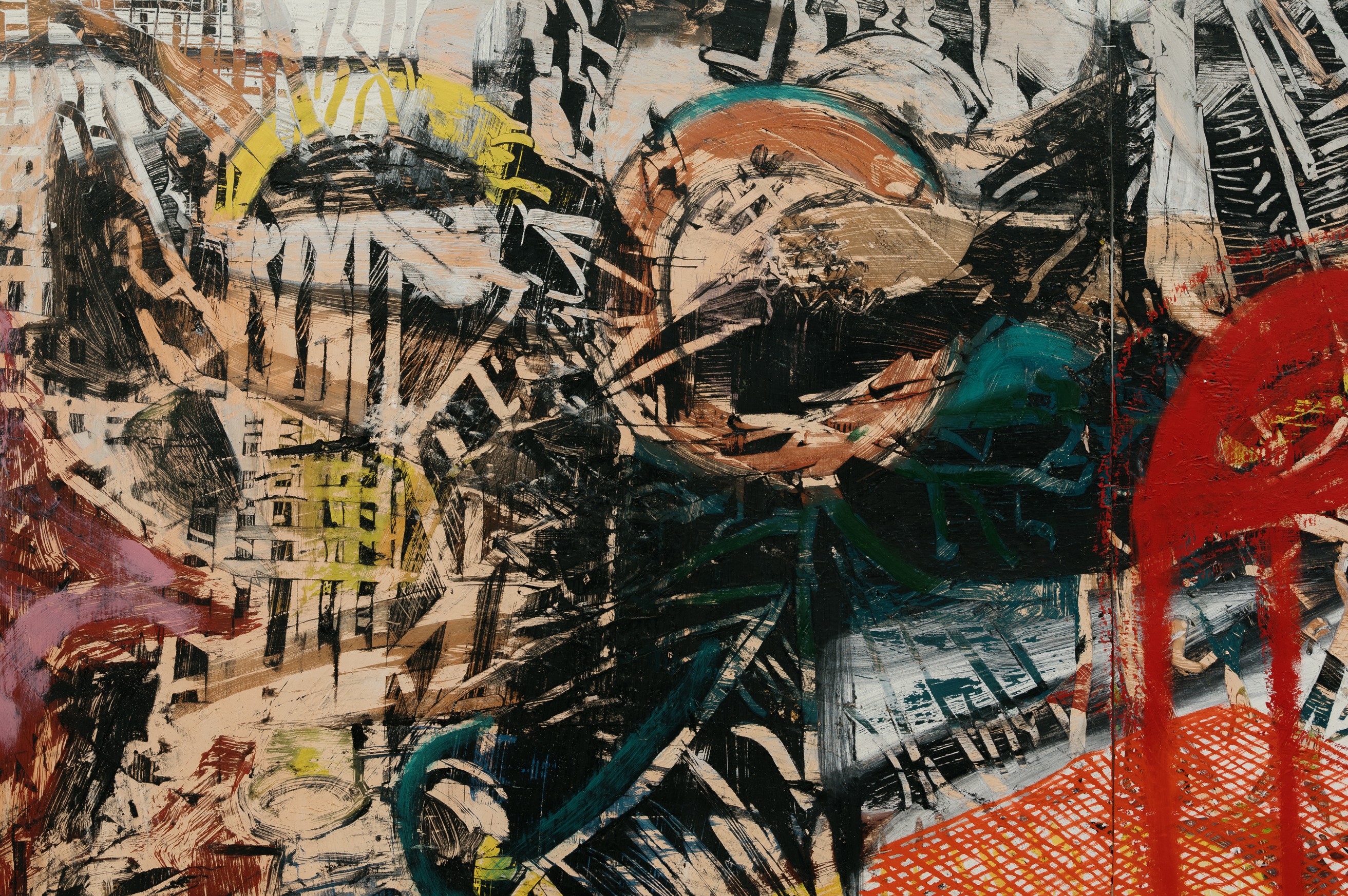 Detail of painting by Angel Otero