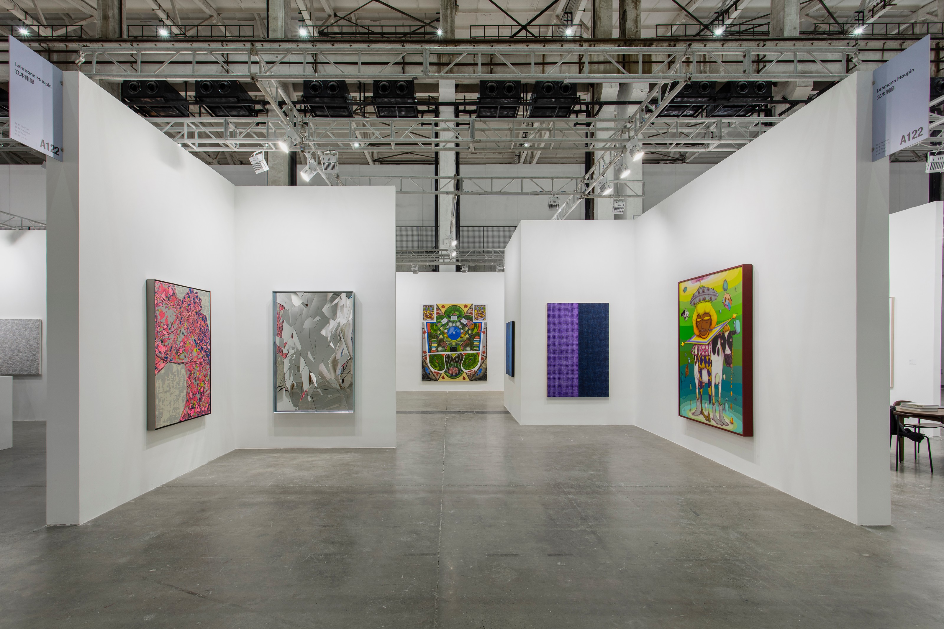 Installation view of Lehmann Maupin, Booth A122 at West Bund Art & Design