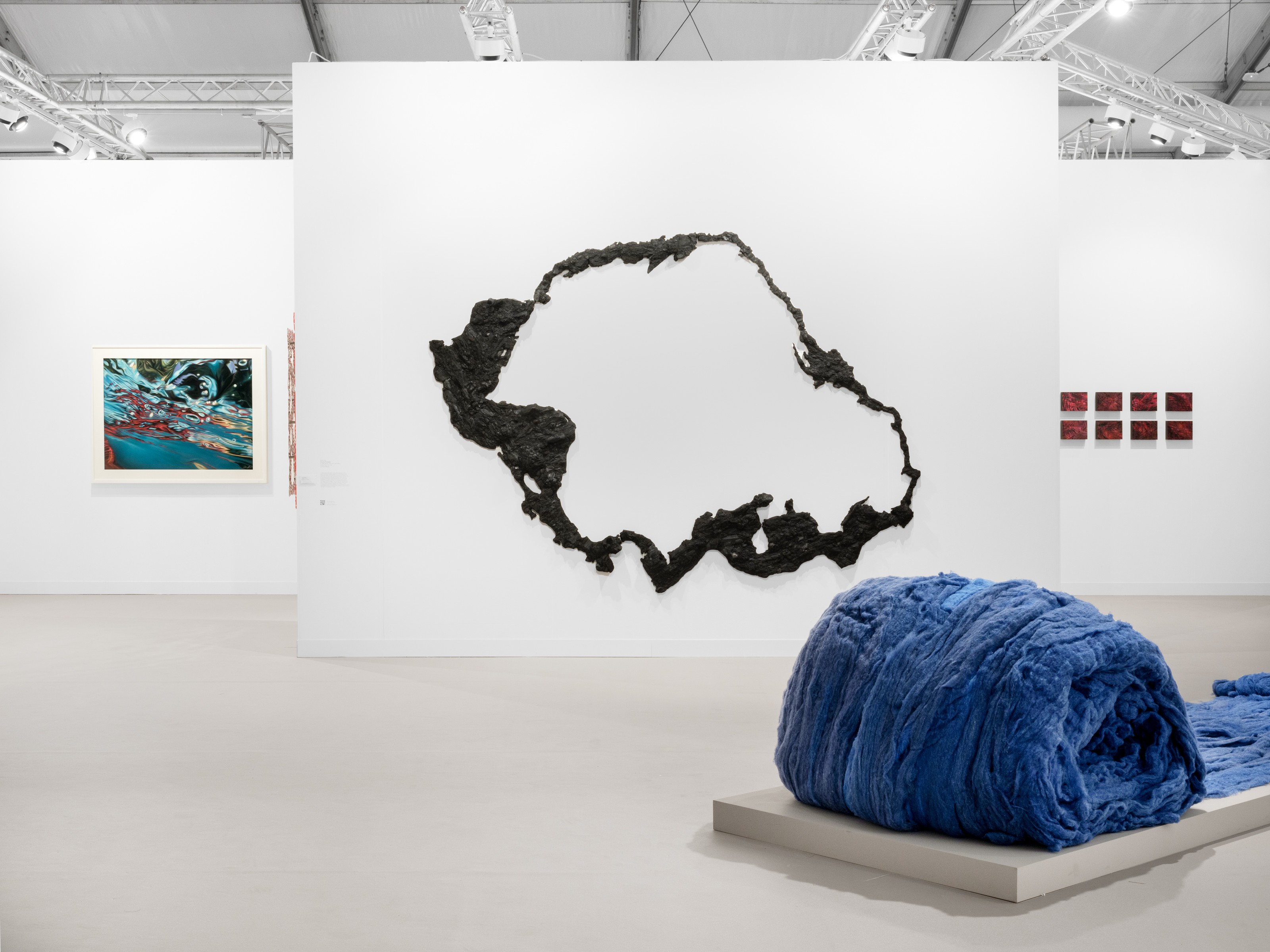 Installation view of Lehmann Maupin, Booth F2 at Frieze London