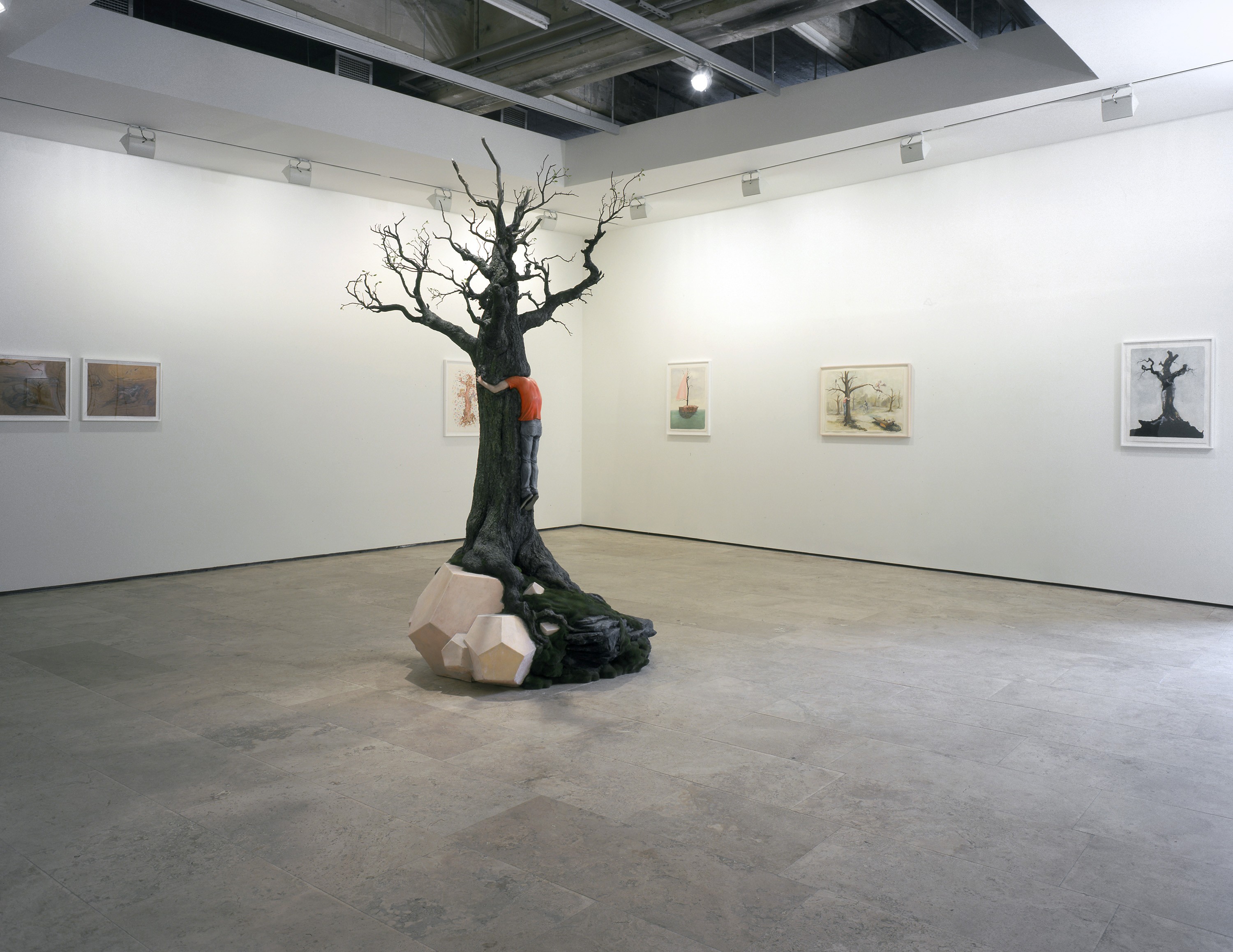 Installation view of Drawn Out of My Mind at Lehmann Maupin New York