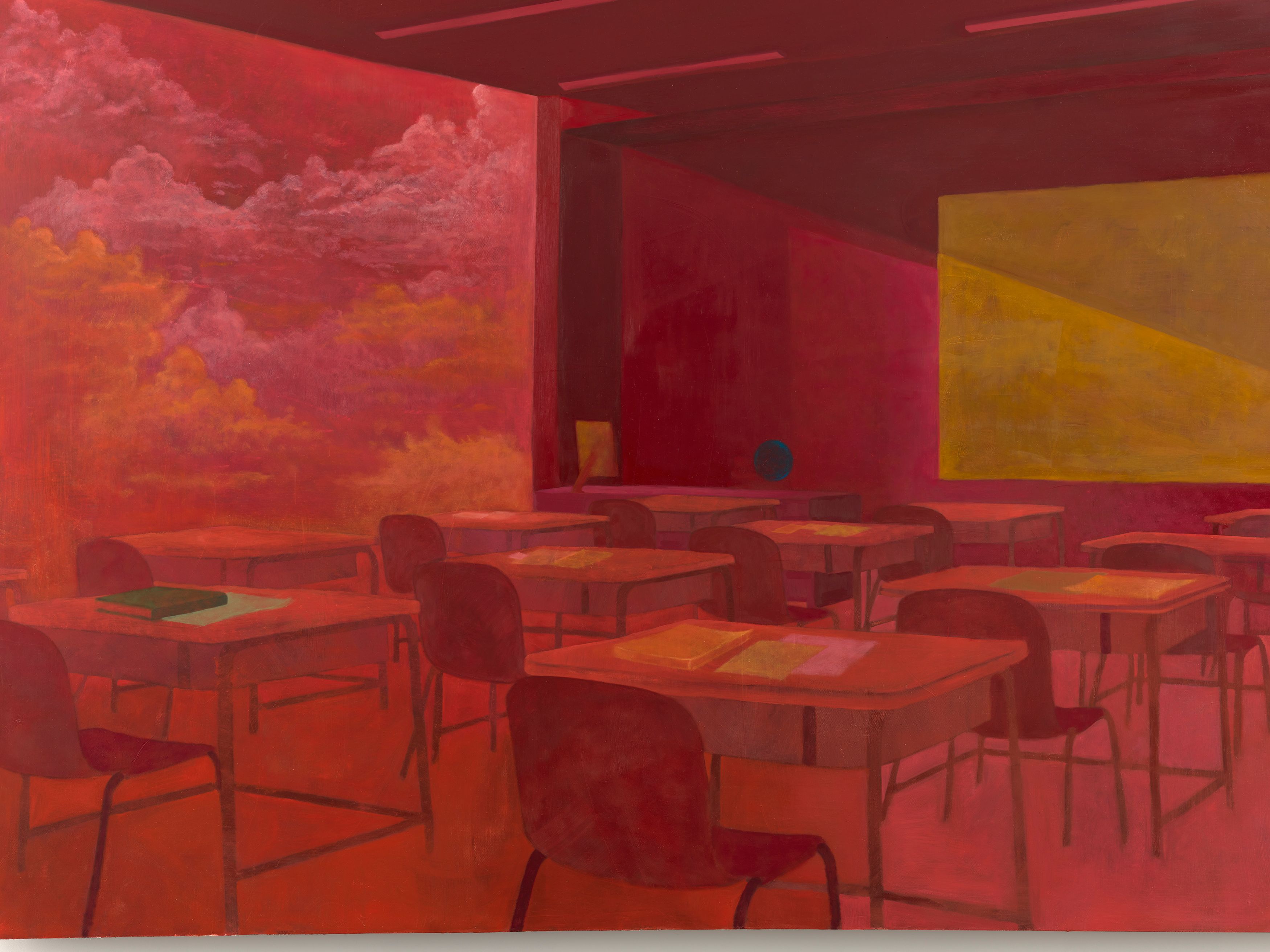 Detail of painting by Dominic Chambers