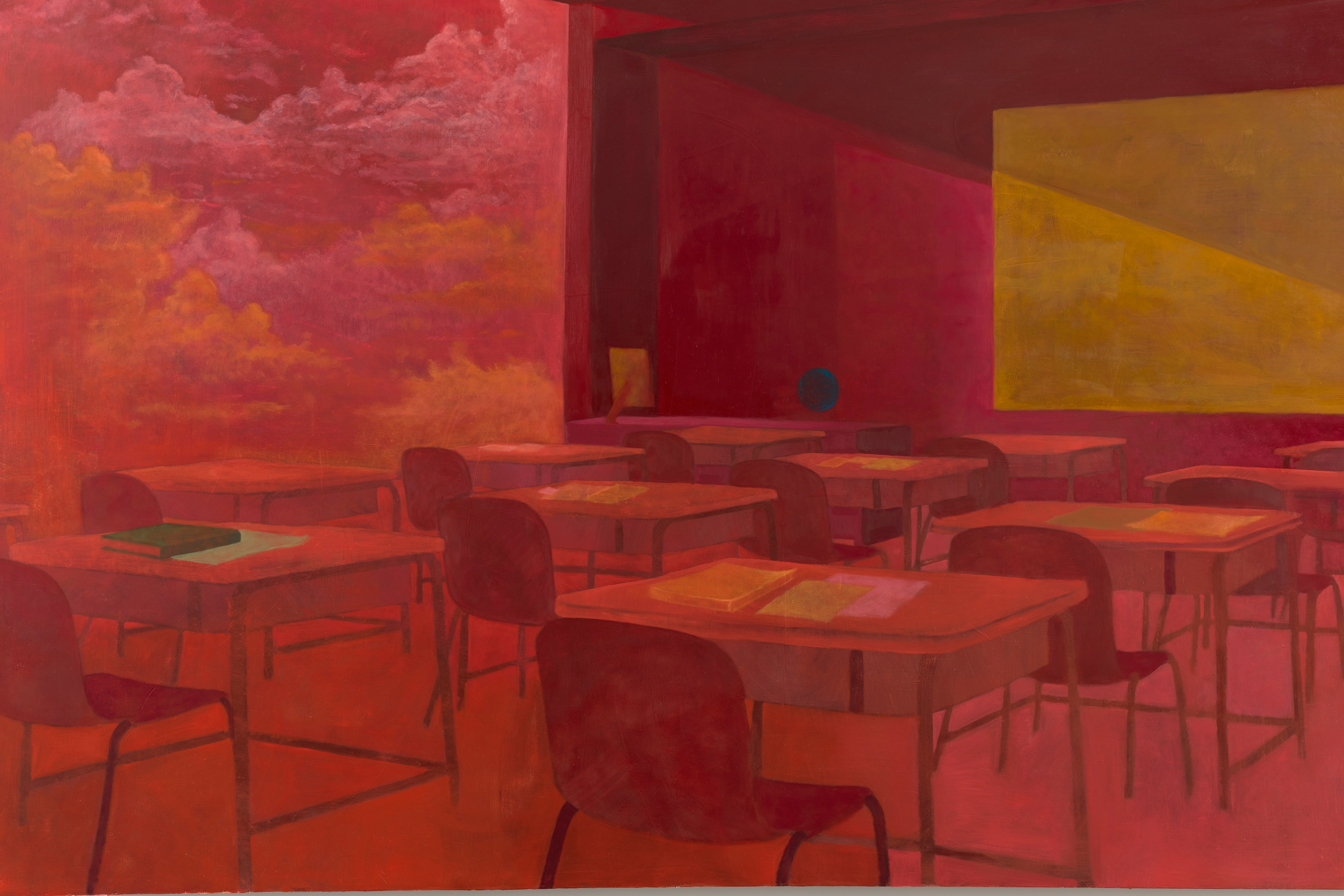 Detail of painting by Dominic Chambers