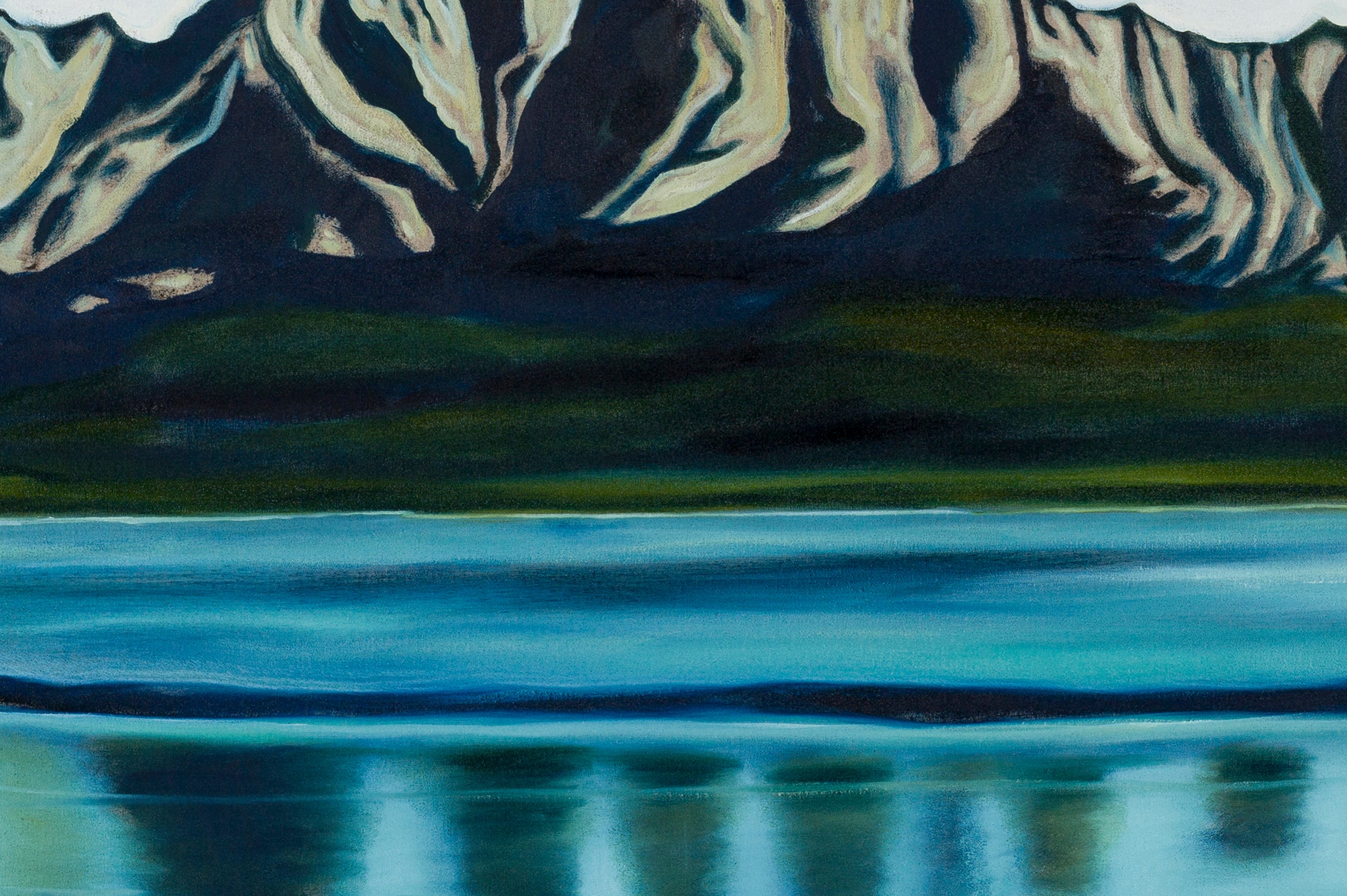 Detail of painting by Billy Childish