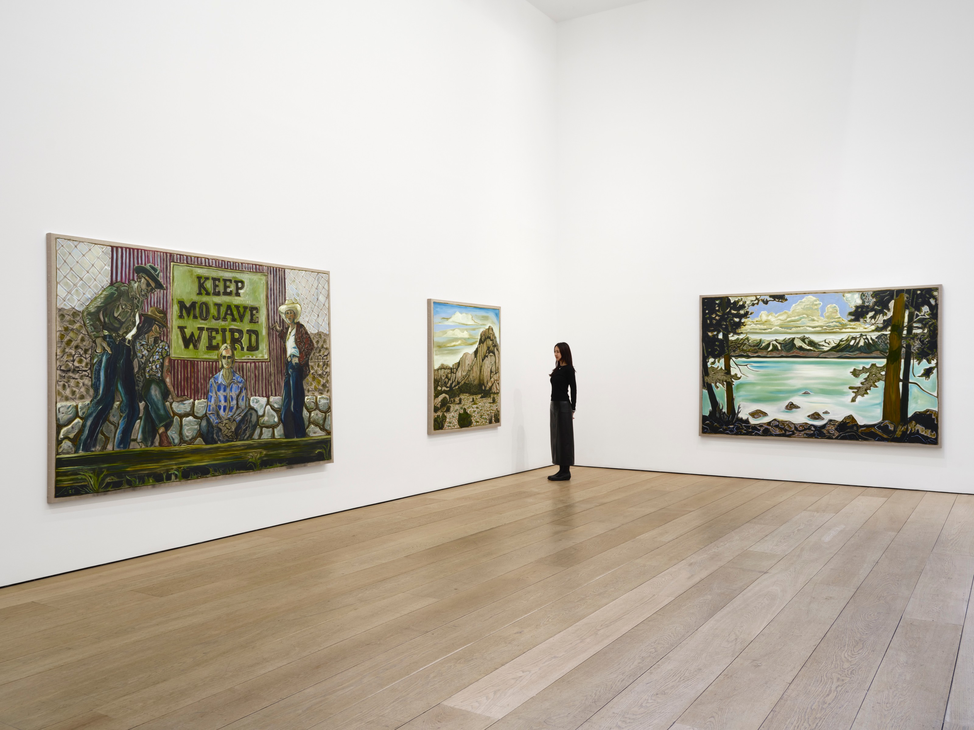 Installation view of Billy Childish at Lehmann Maupin New York