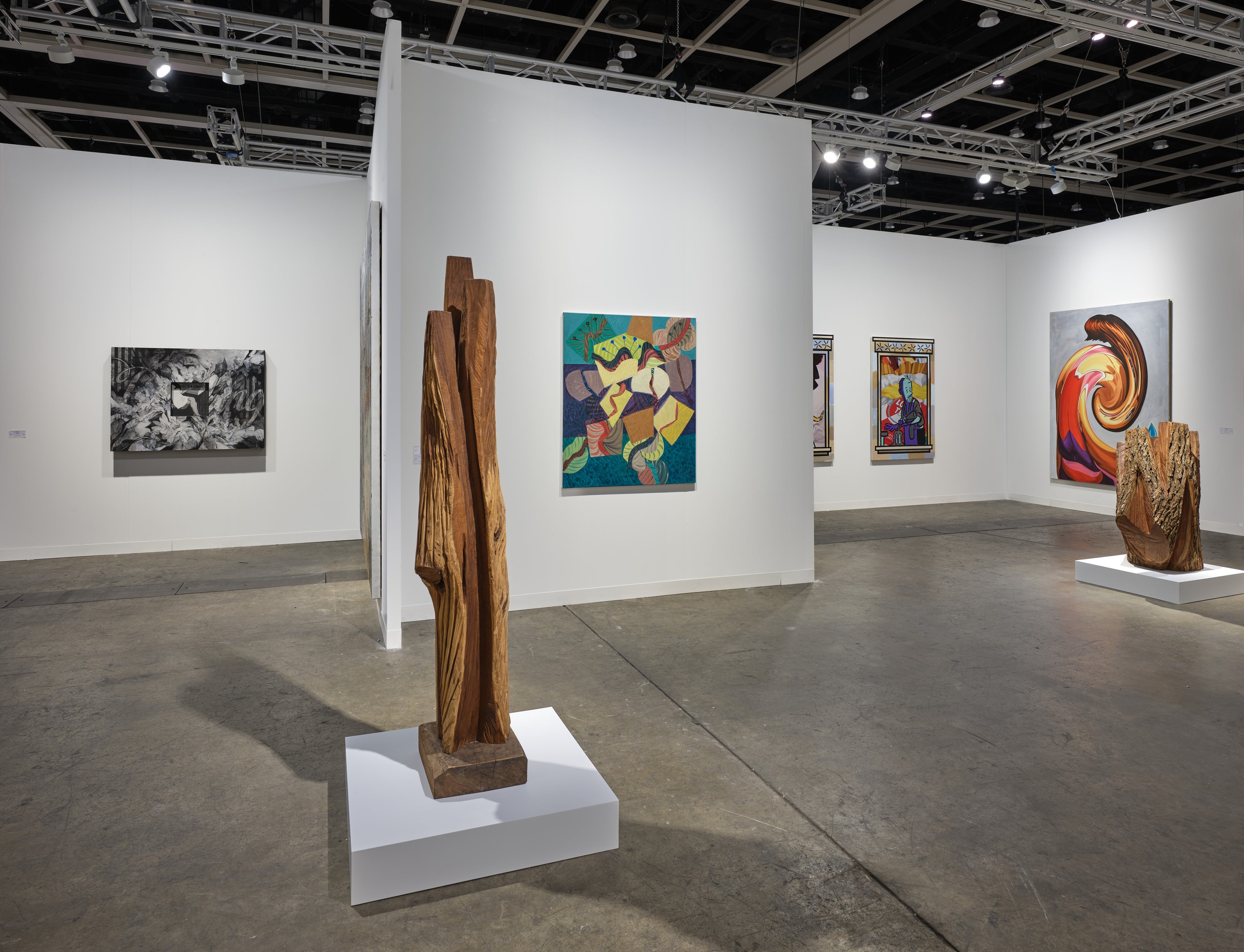 Installation view of Lehmann Maupin, Booth 1C22 at Art Basel Hong Kong