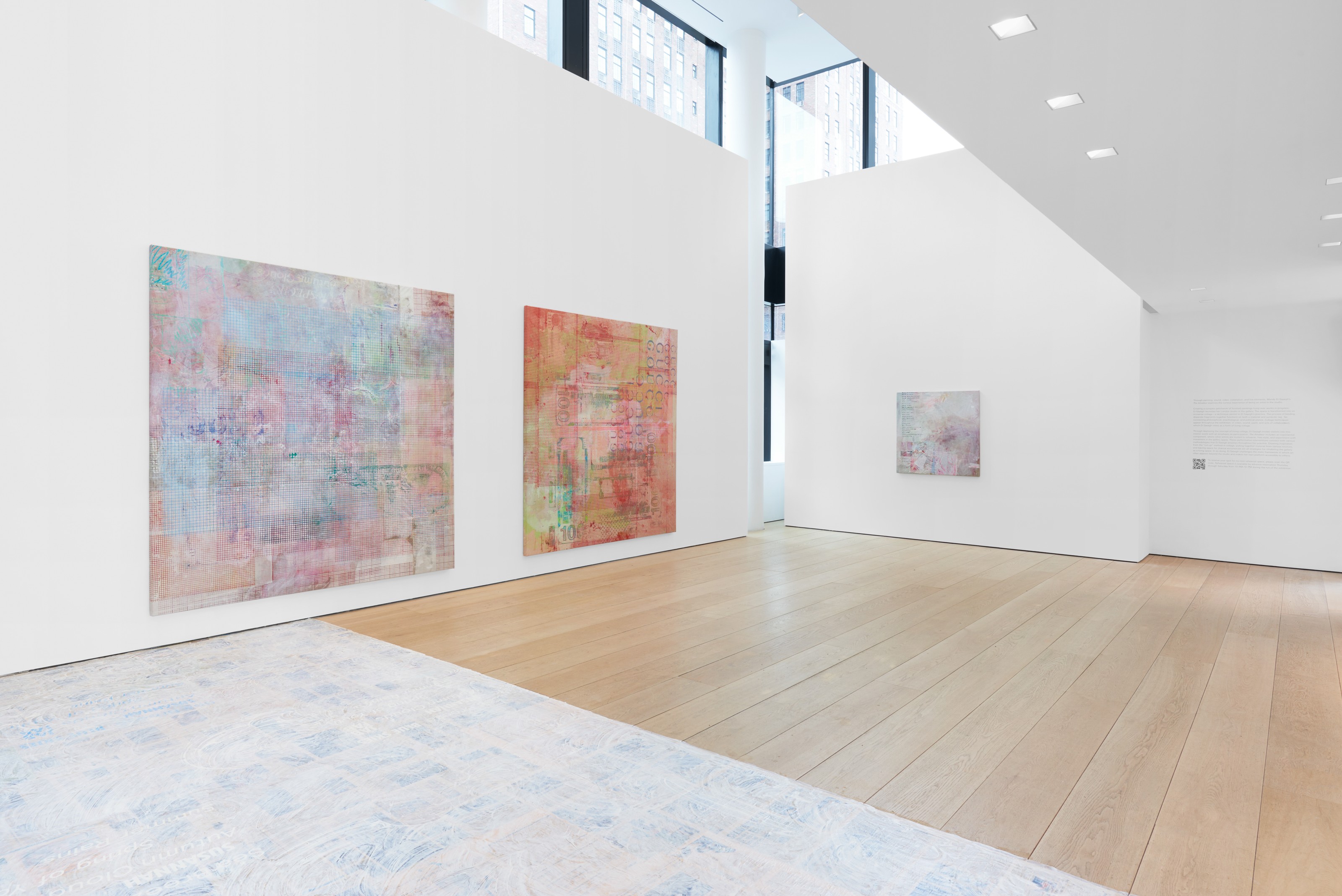 Installation view of Mandy El-Sayegh at Lehmann Maupin New York