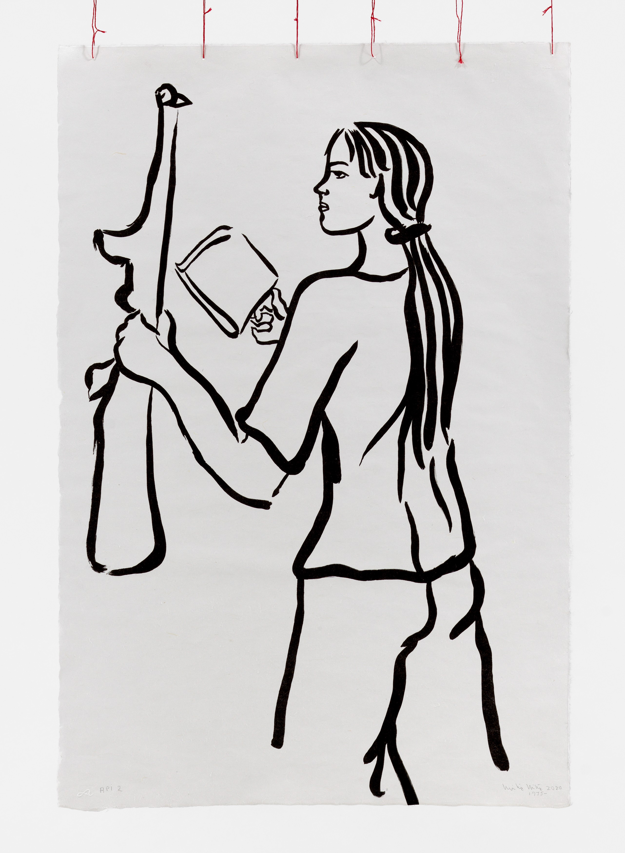 Work on paper by Cecilia Vicuña 
