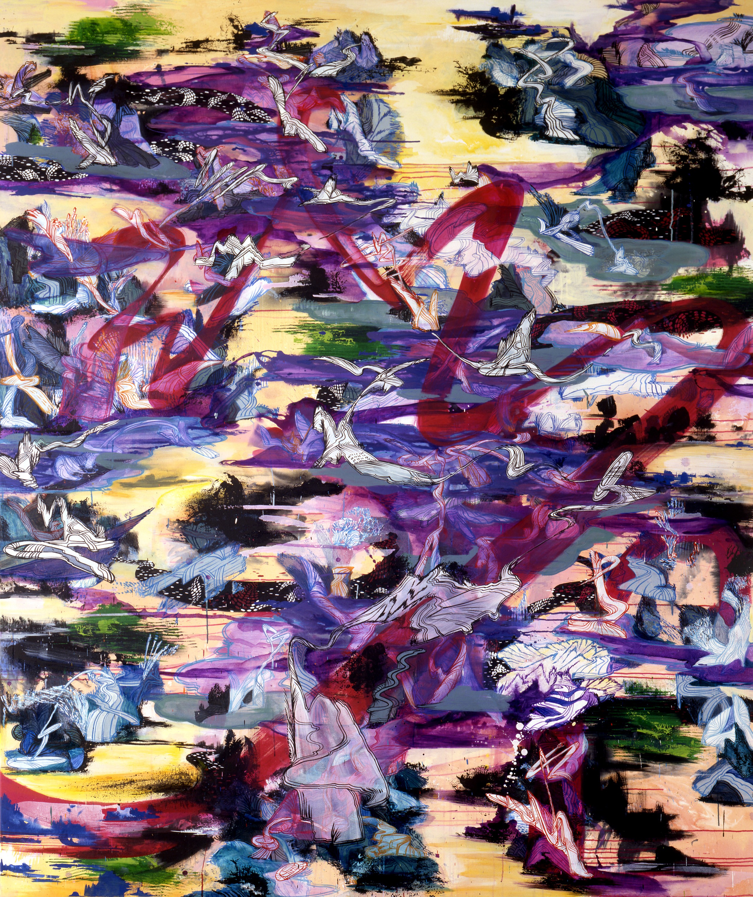 Painting by Suling Wang