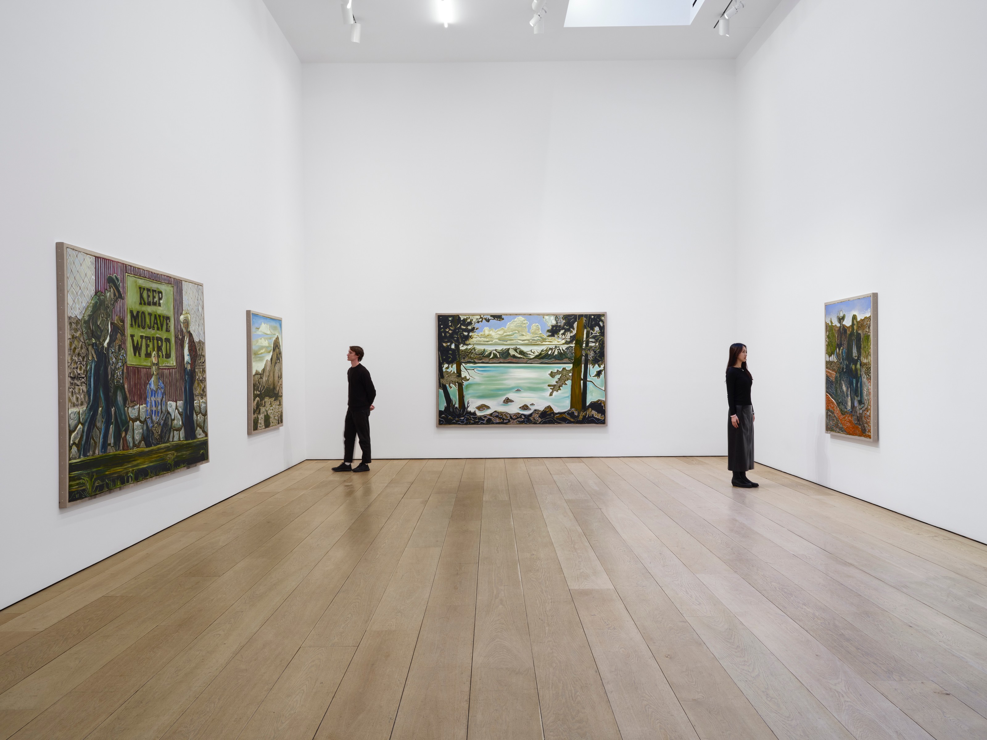 Installation view of Billy Childish at Lehmann Maupin New York