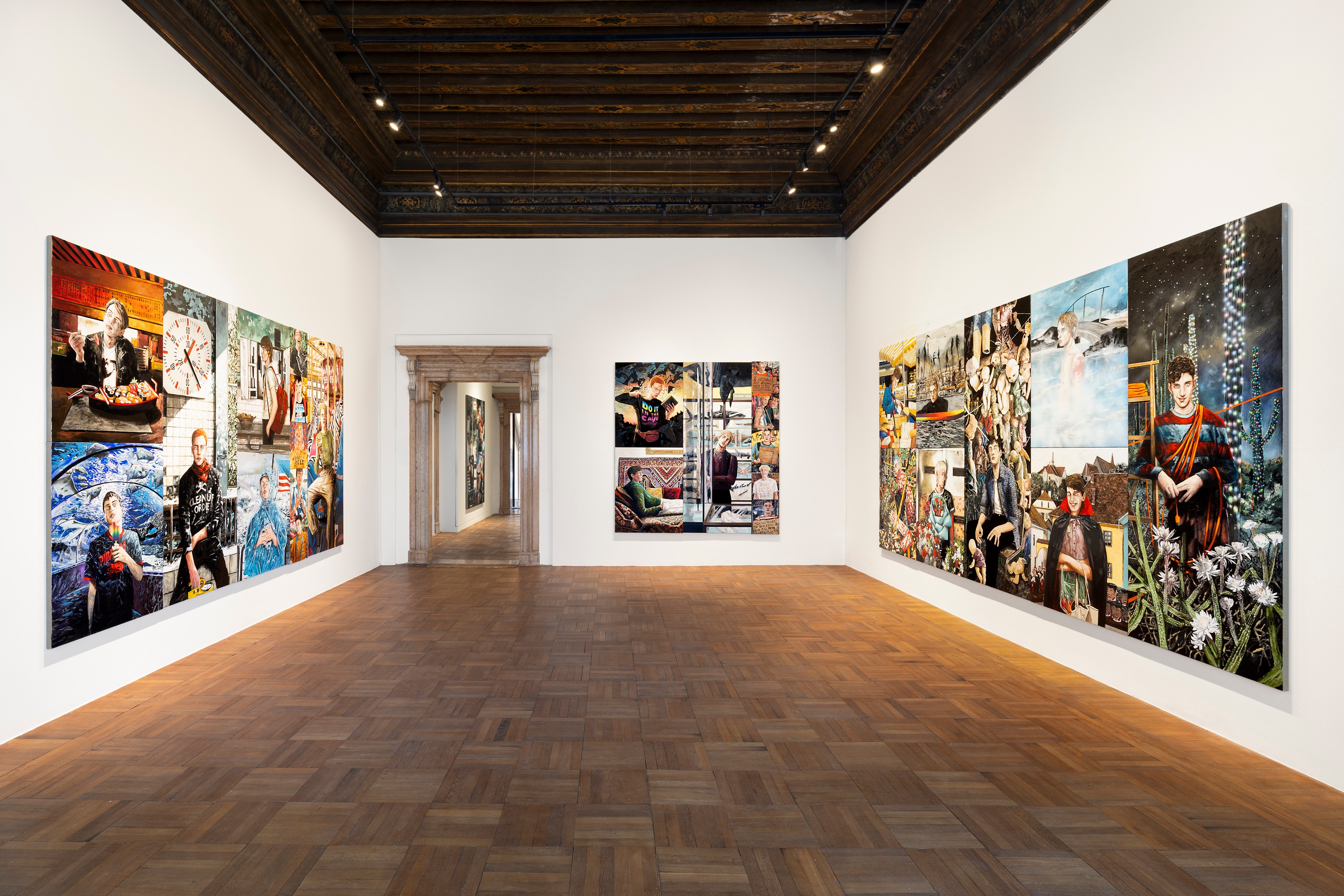 Installation view of The Visitors at Ca’ Pesaro International Gallery of Modern Art