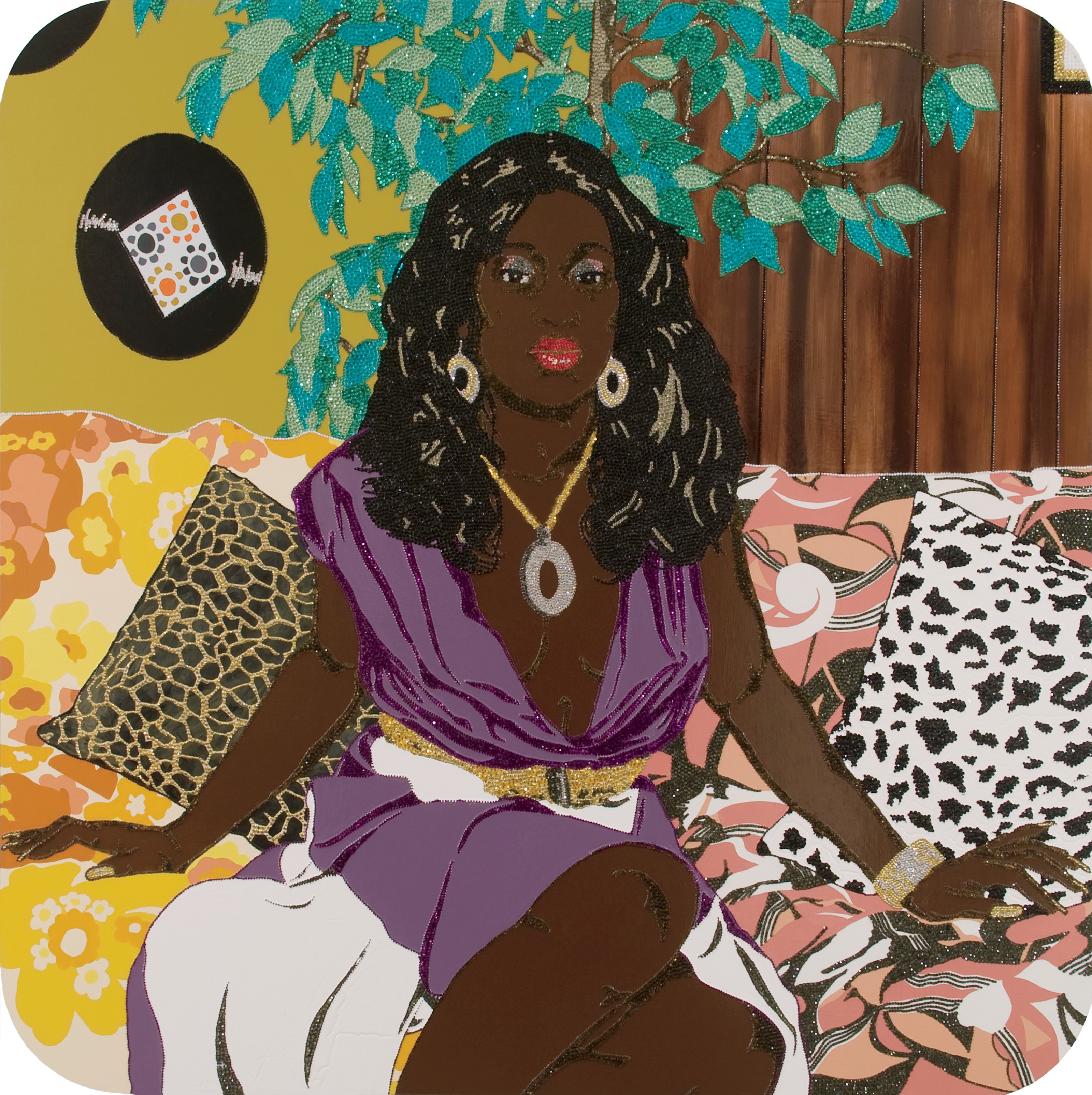 Painting by Mickalene Thomas