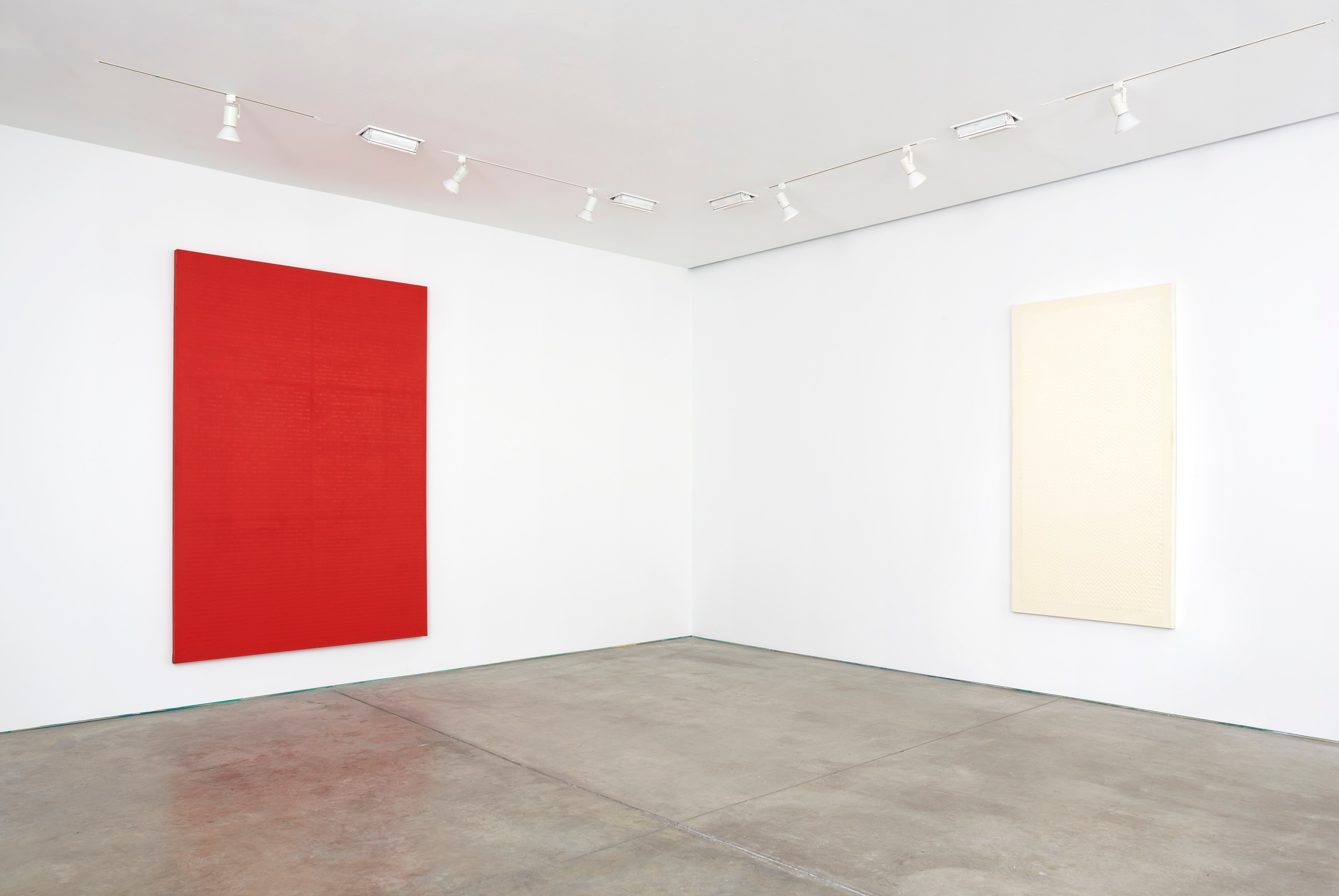 Installation view of Kim Guiline at Lehmann Maupin New York