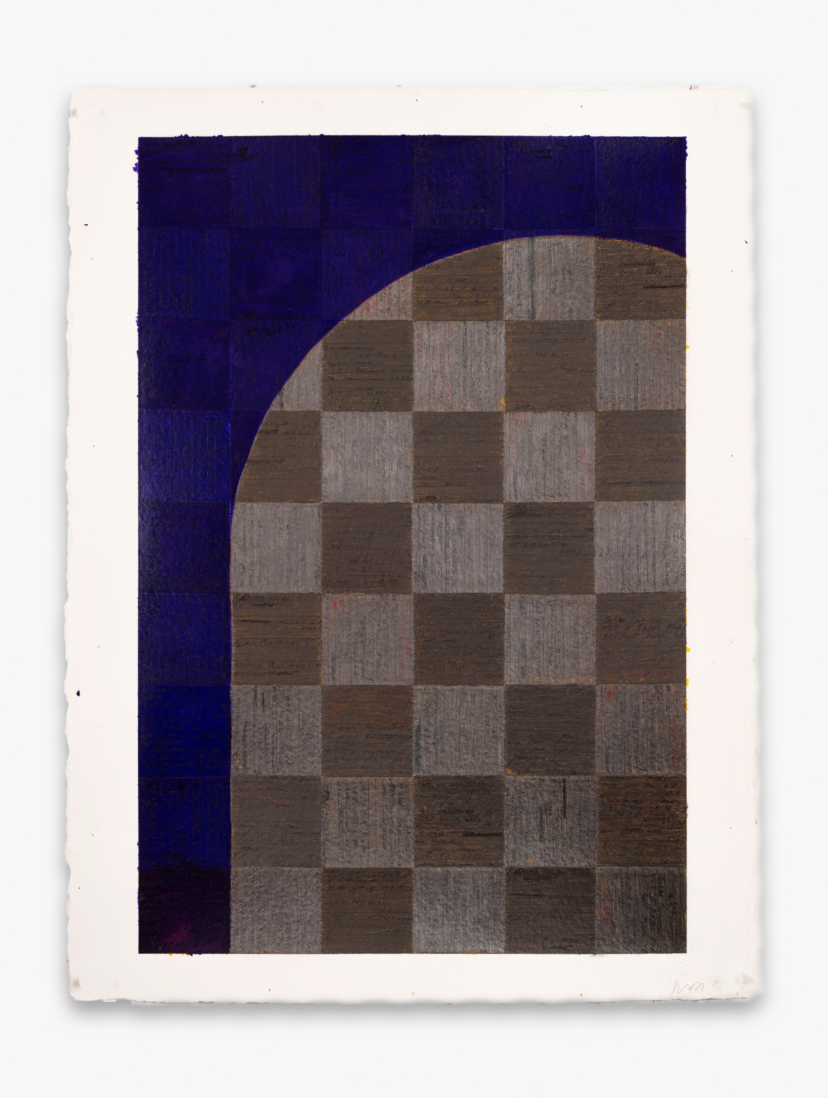 Work on paper by McArthur Binion
