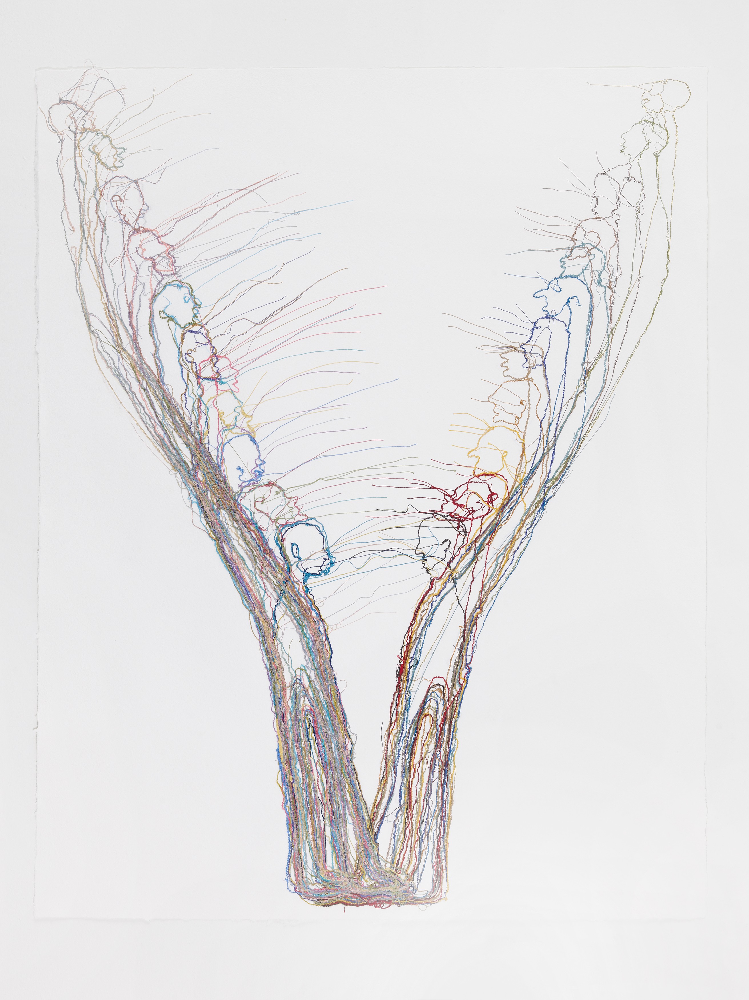 Thread drawing by Do Ho Suh