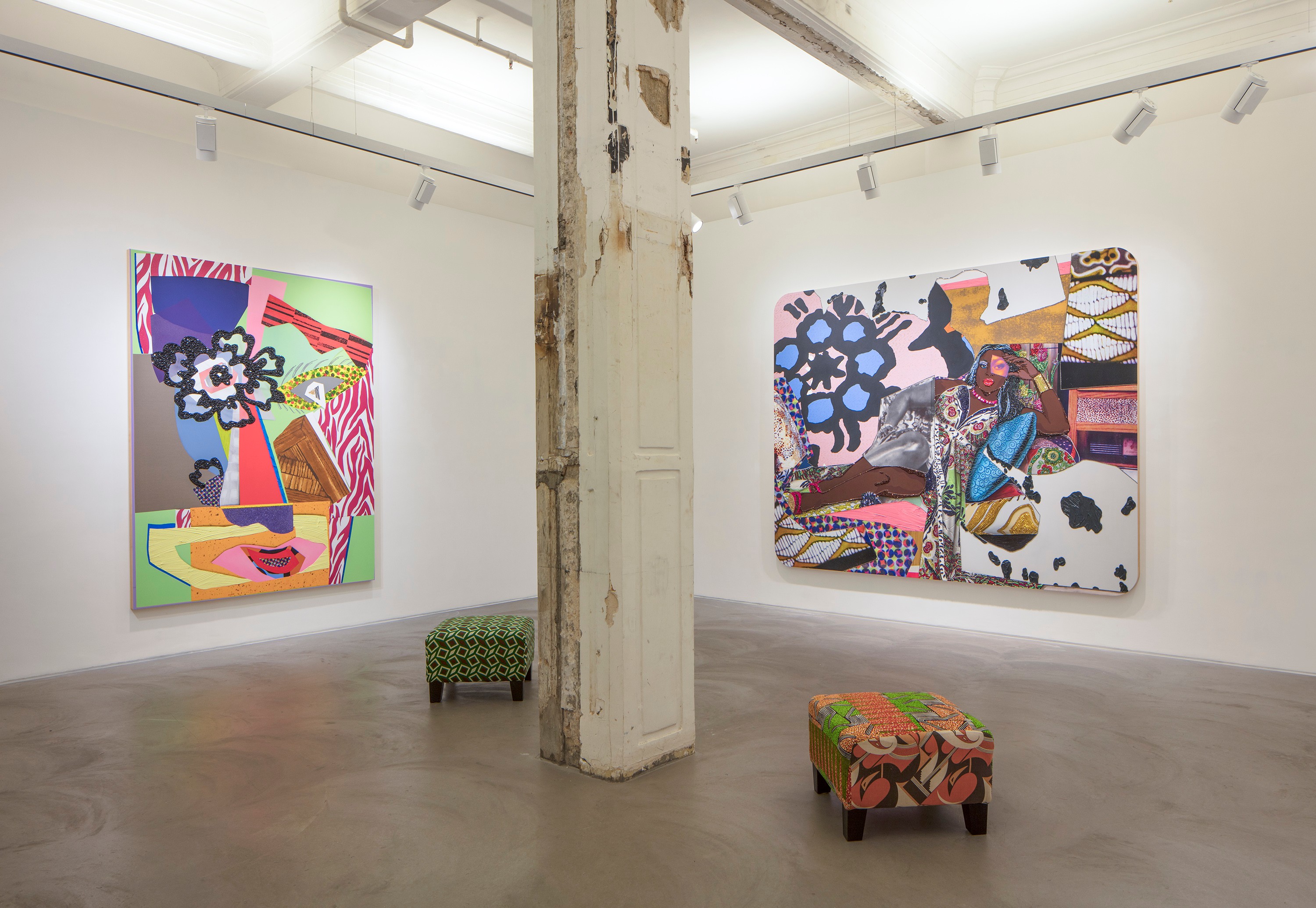 Installation view of Mickalene Thomas at Lehmann Maupin Hong Kong