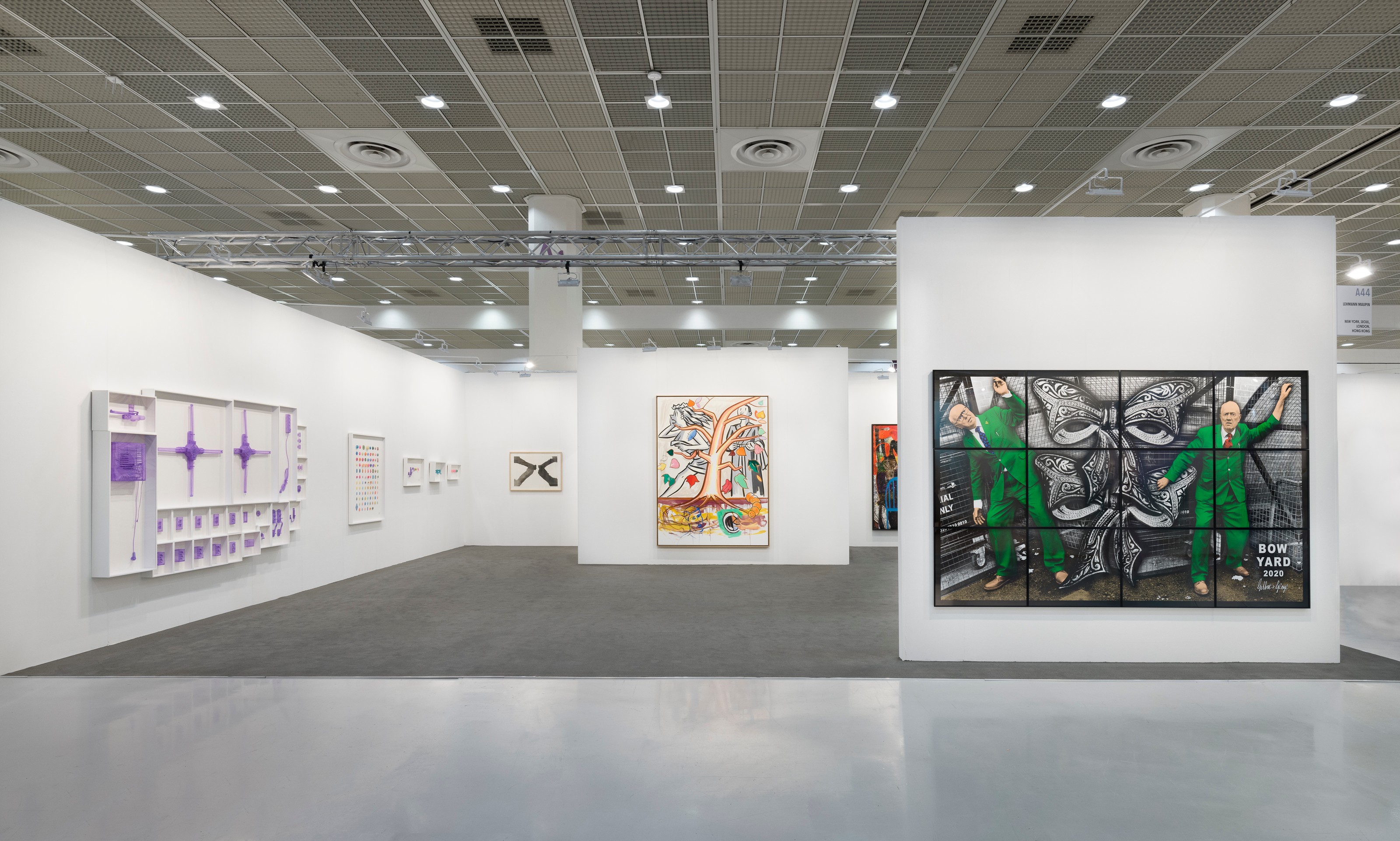 Installation view of Lehmann Maupin, Booth A44 at KIAF Art Seoul