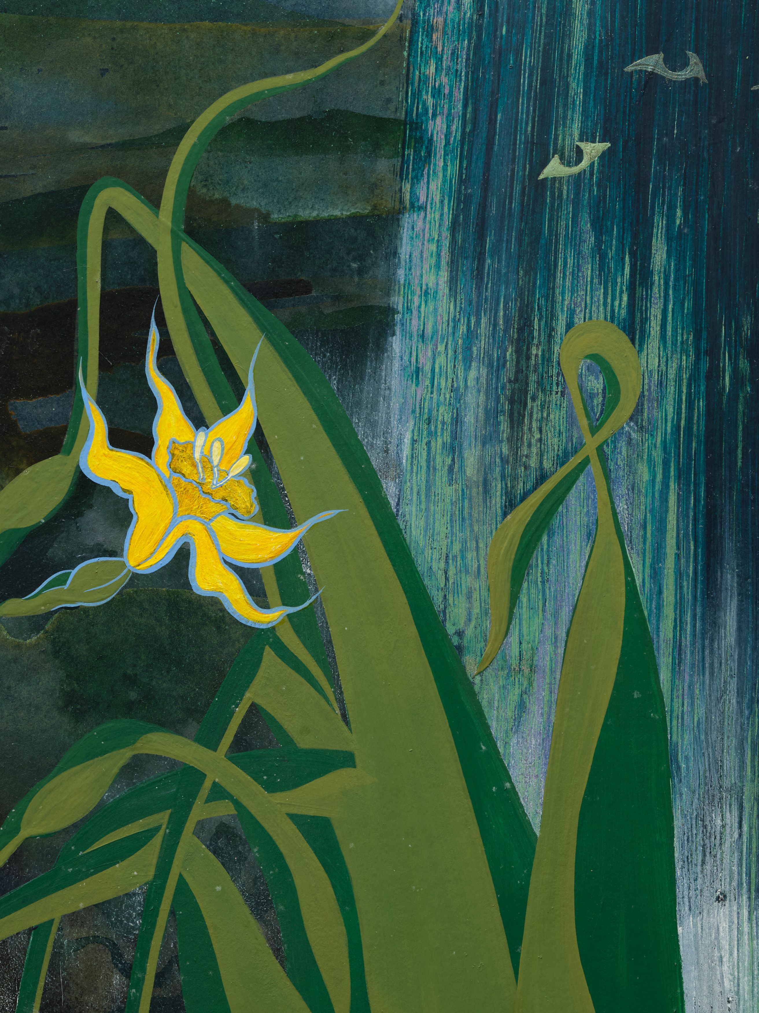 Detail of painting by Tammy Nguyen