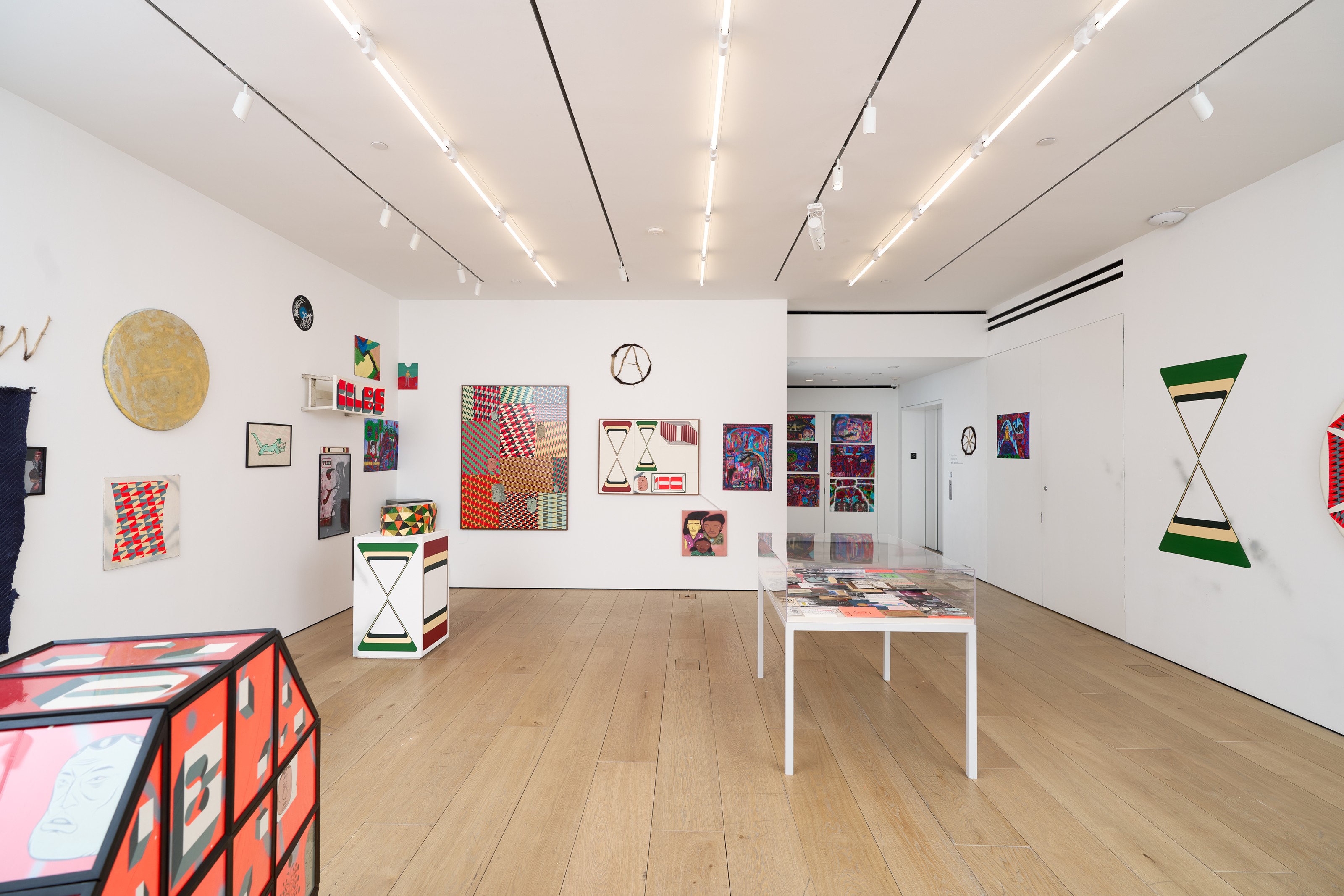 Installation view of Barry McGee at Lehmann Maupin New York