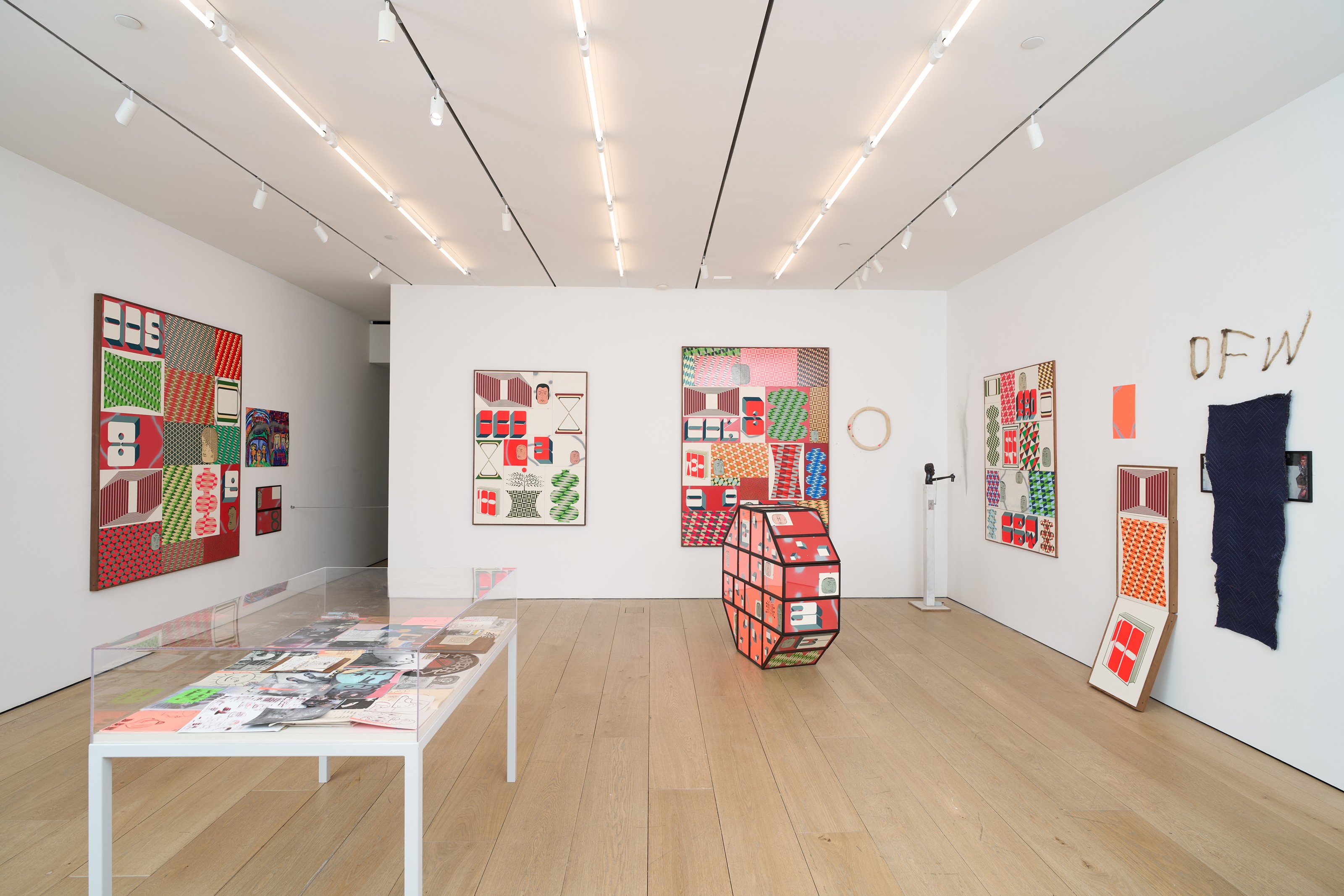 Installation view of Barry McGee at Lehmann Maupin New York