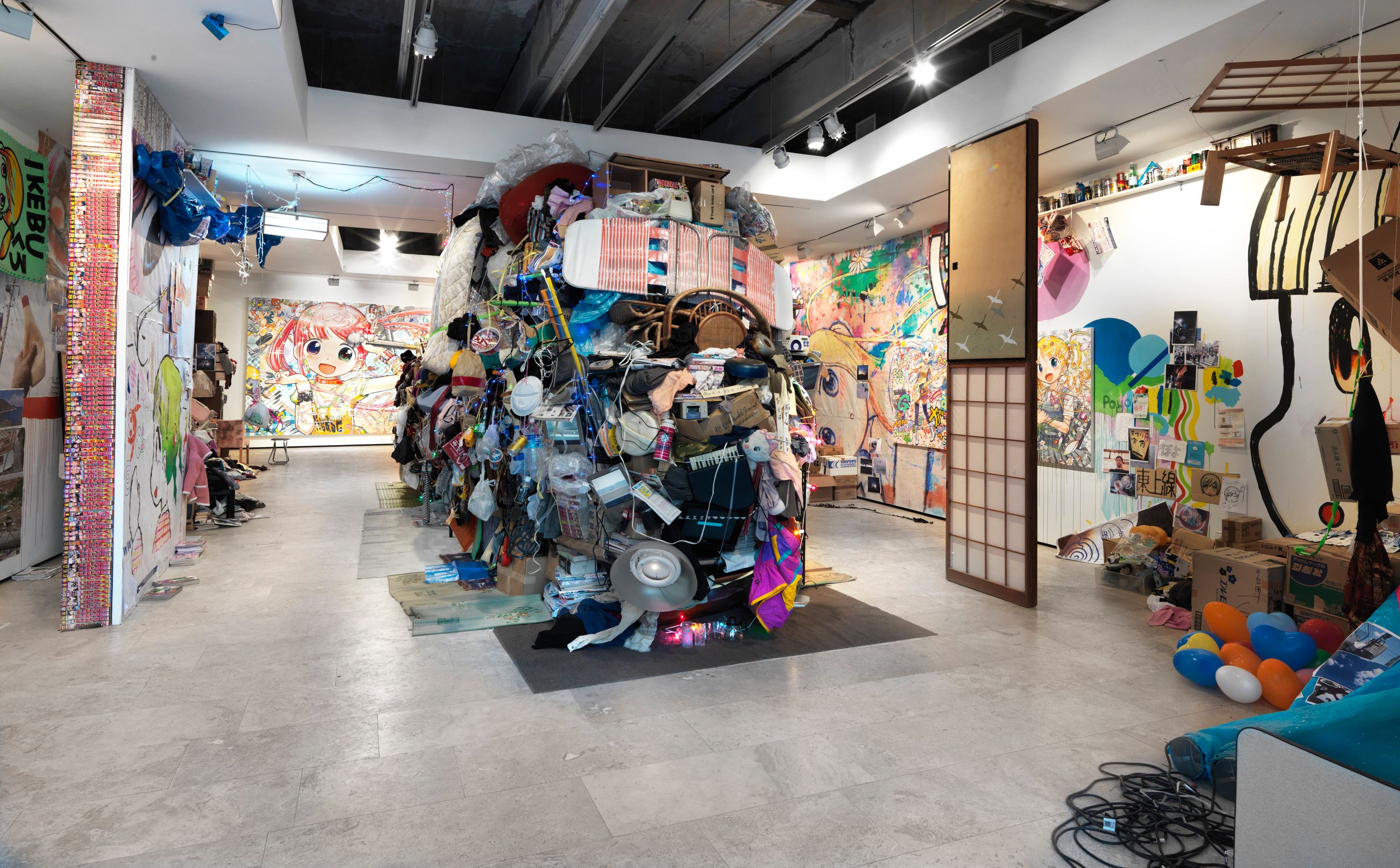Installation view of Metamorphosis: Give Me Your Wings at Lehmann Maupin New York