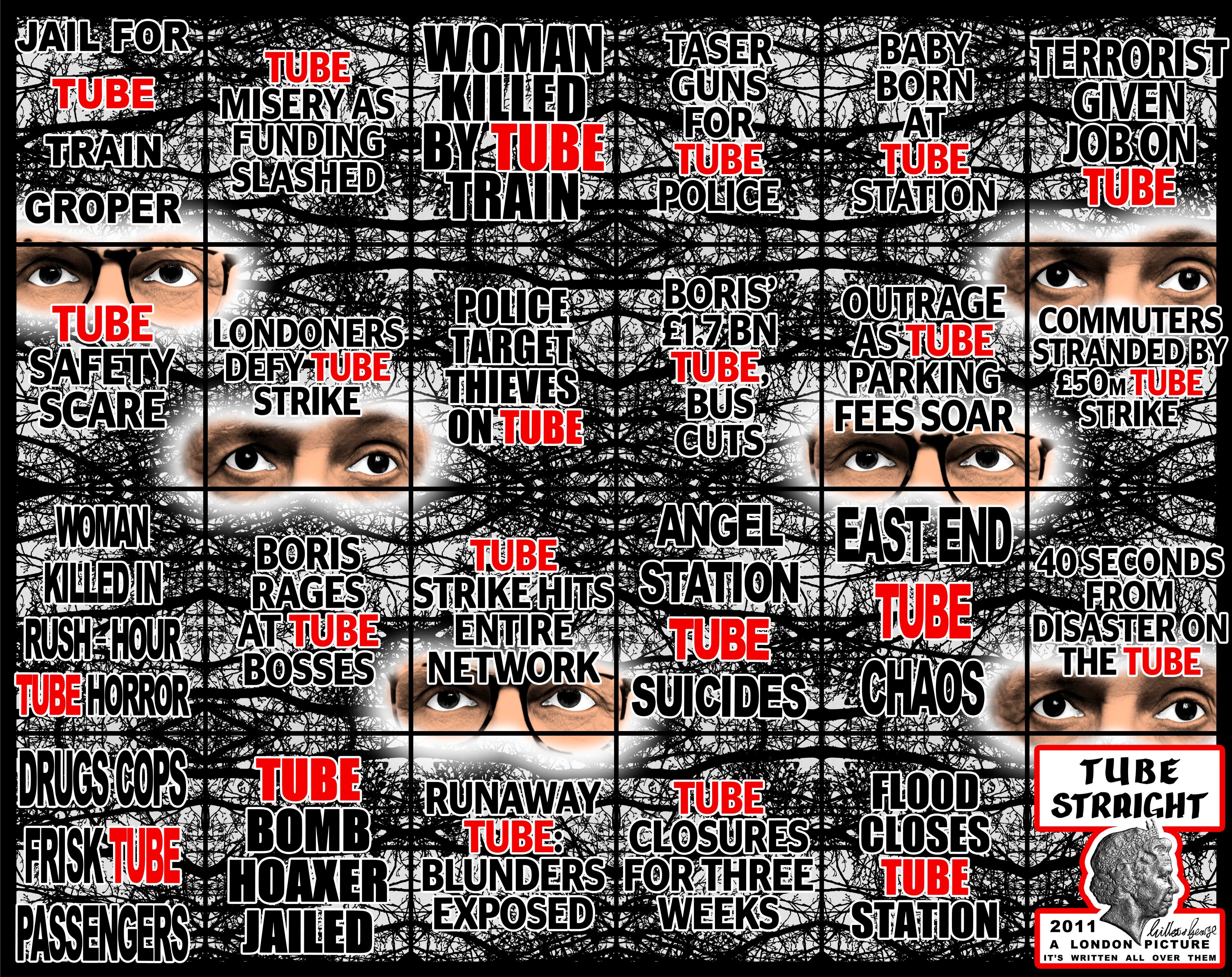 Wall work by Gilbert & George