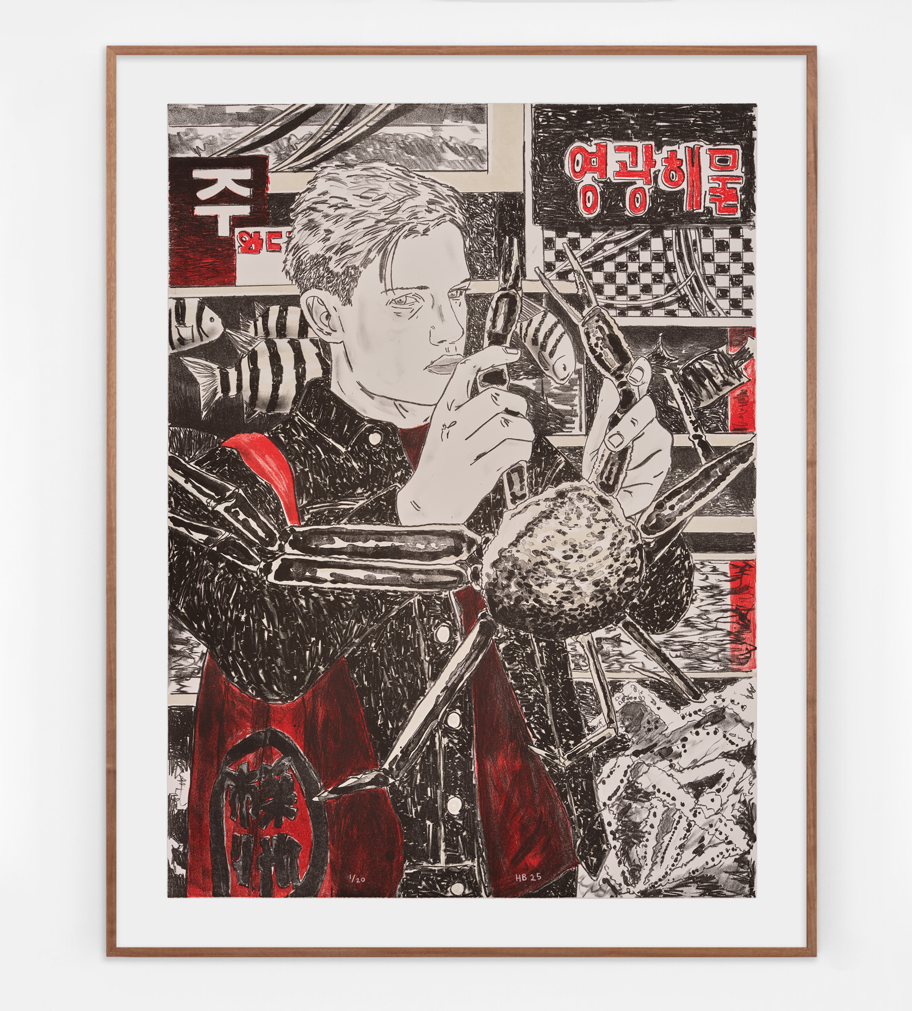 Print by Hernan Bas