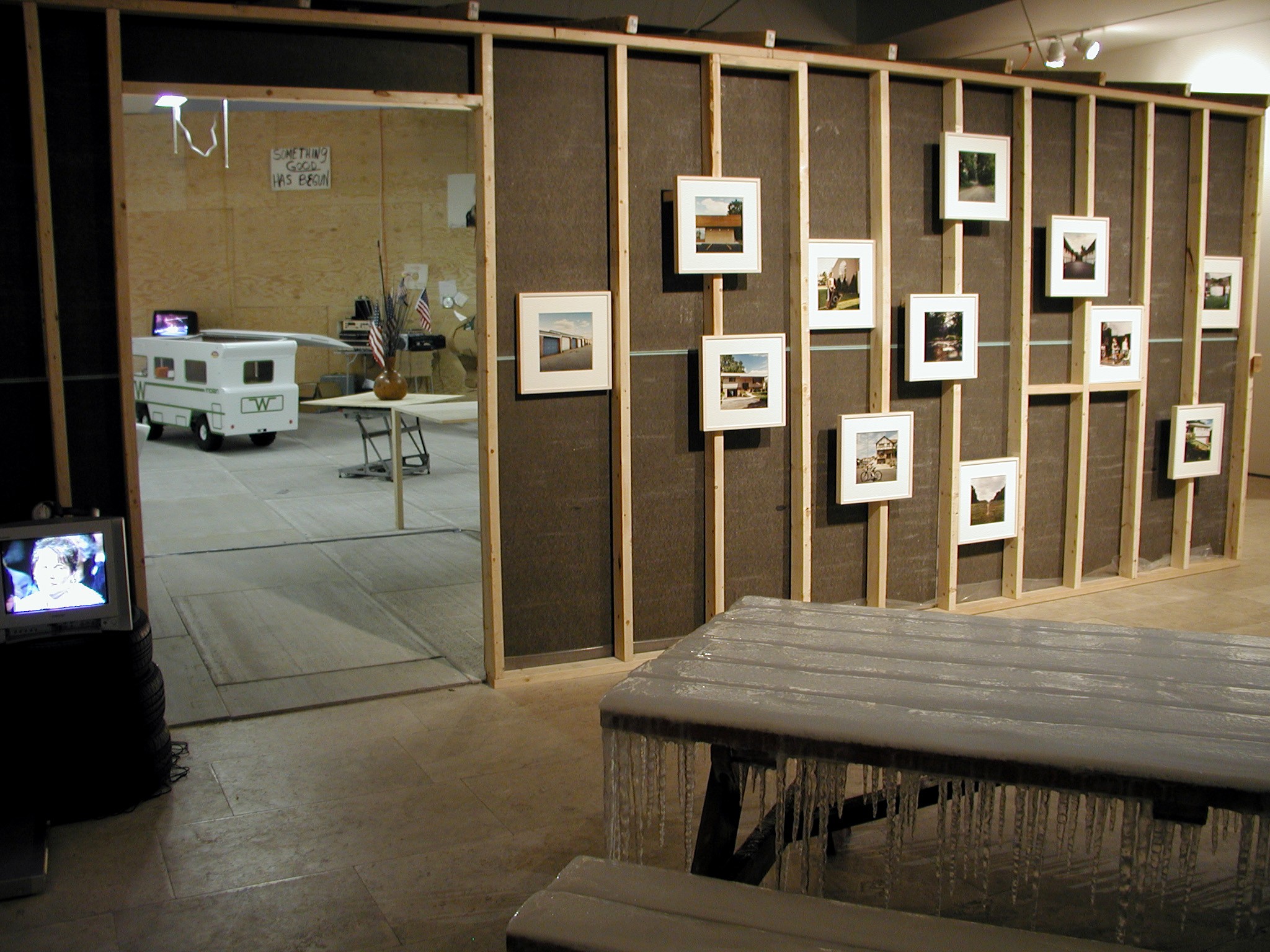 Installation view of Some Exhaust at Lehmann Maupin New York