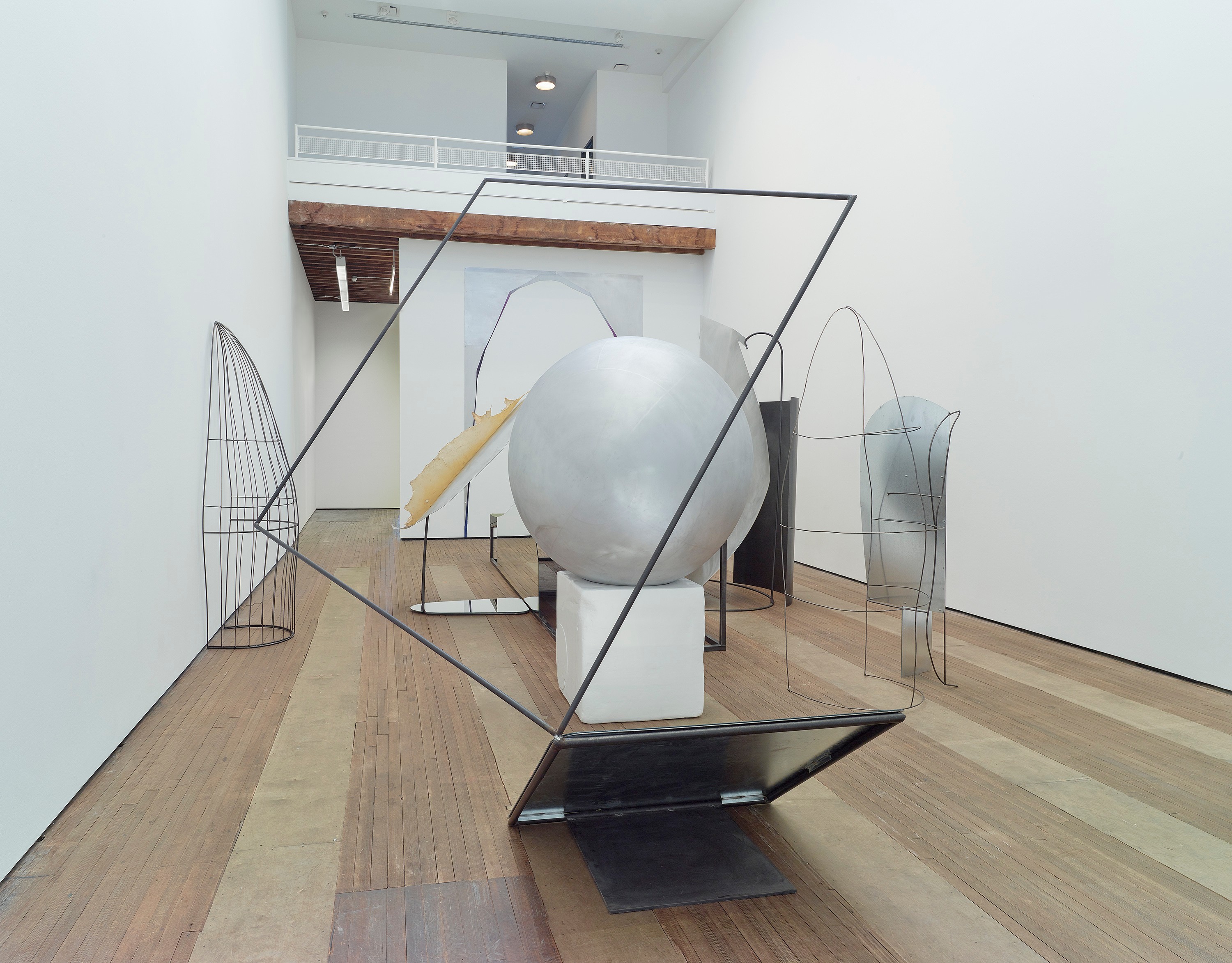 Installation view of Liu Wei at Lehmann Maupin New York