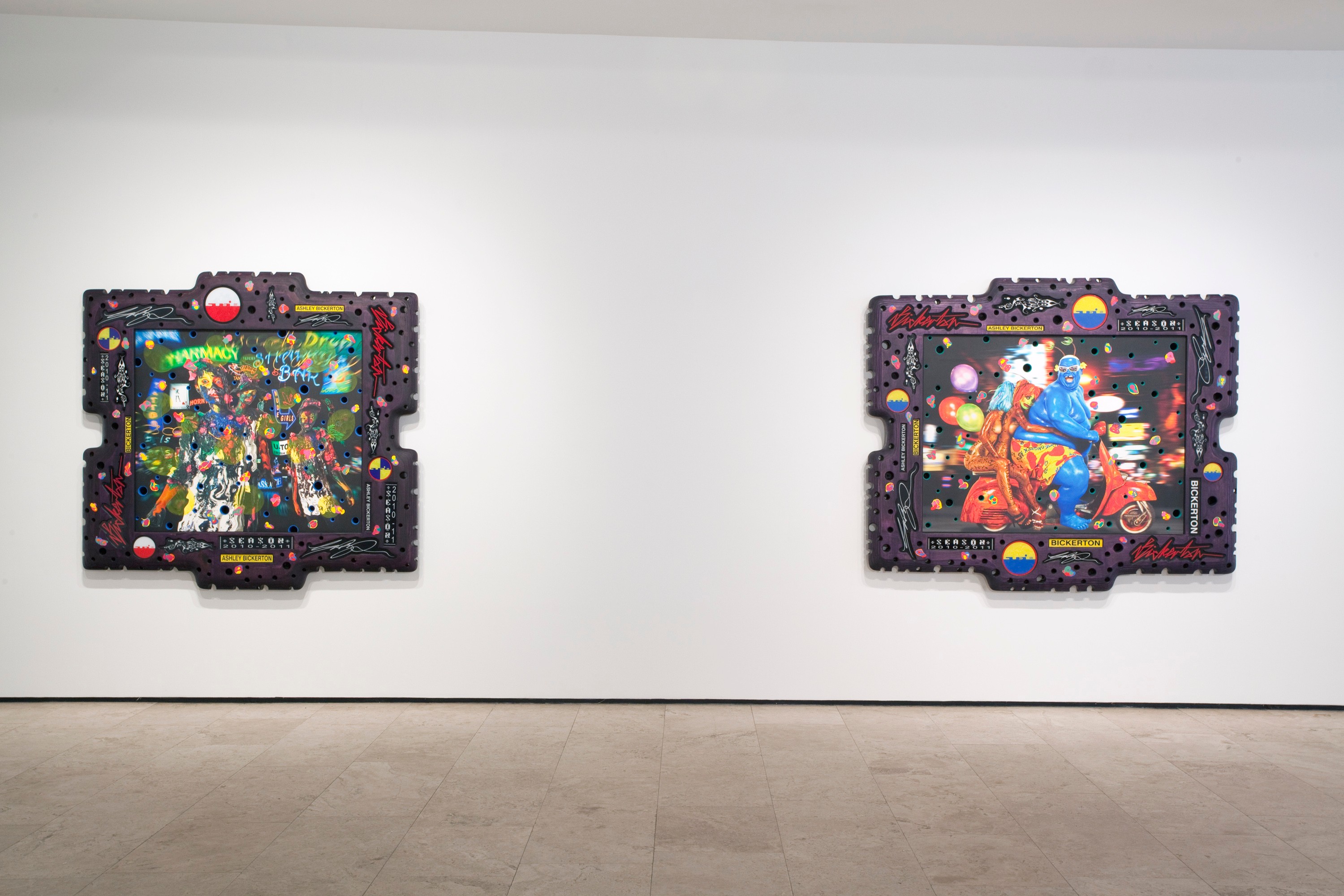 Installation view of Nocturnes at Lehmann Maupin New York