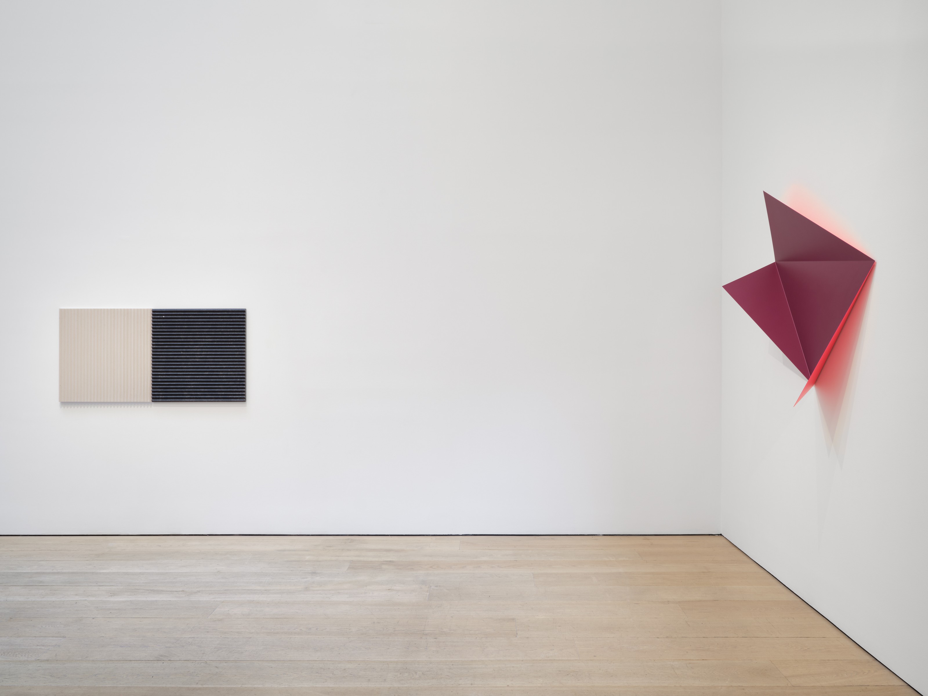 Installation view of Rana Begum at Lehmann Maupin New York