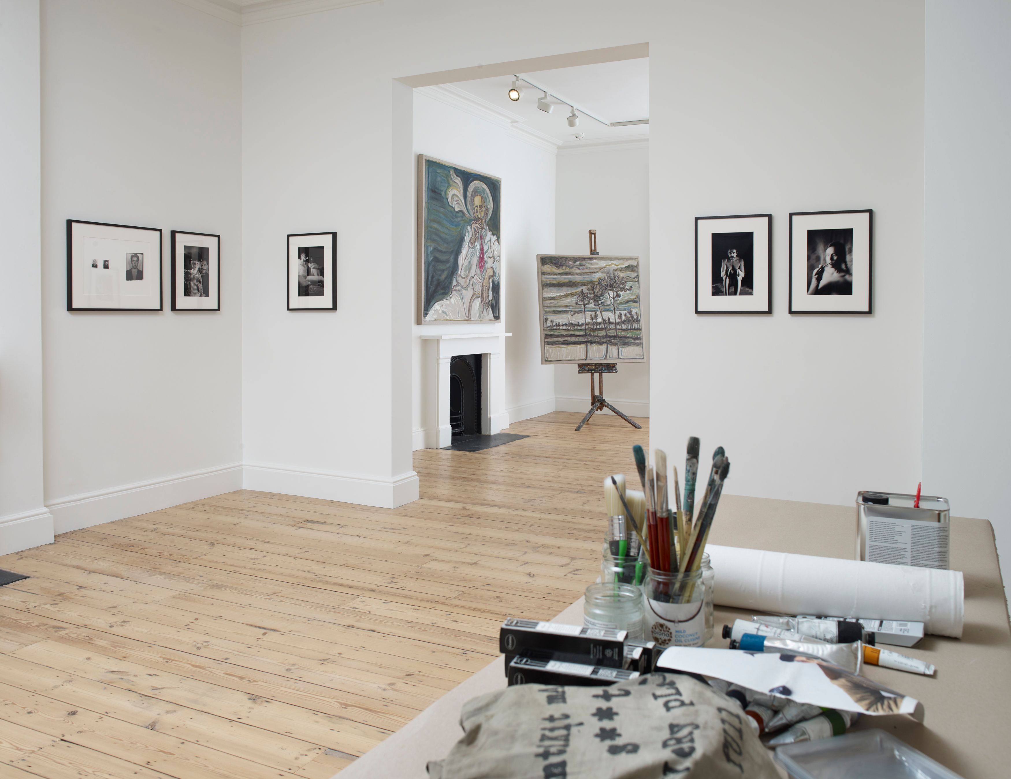 Installation view of In Residence at Lehmann Maupin London