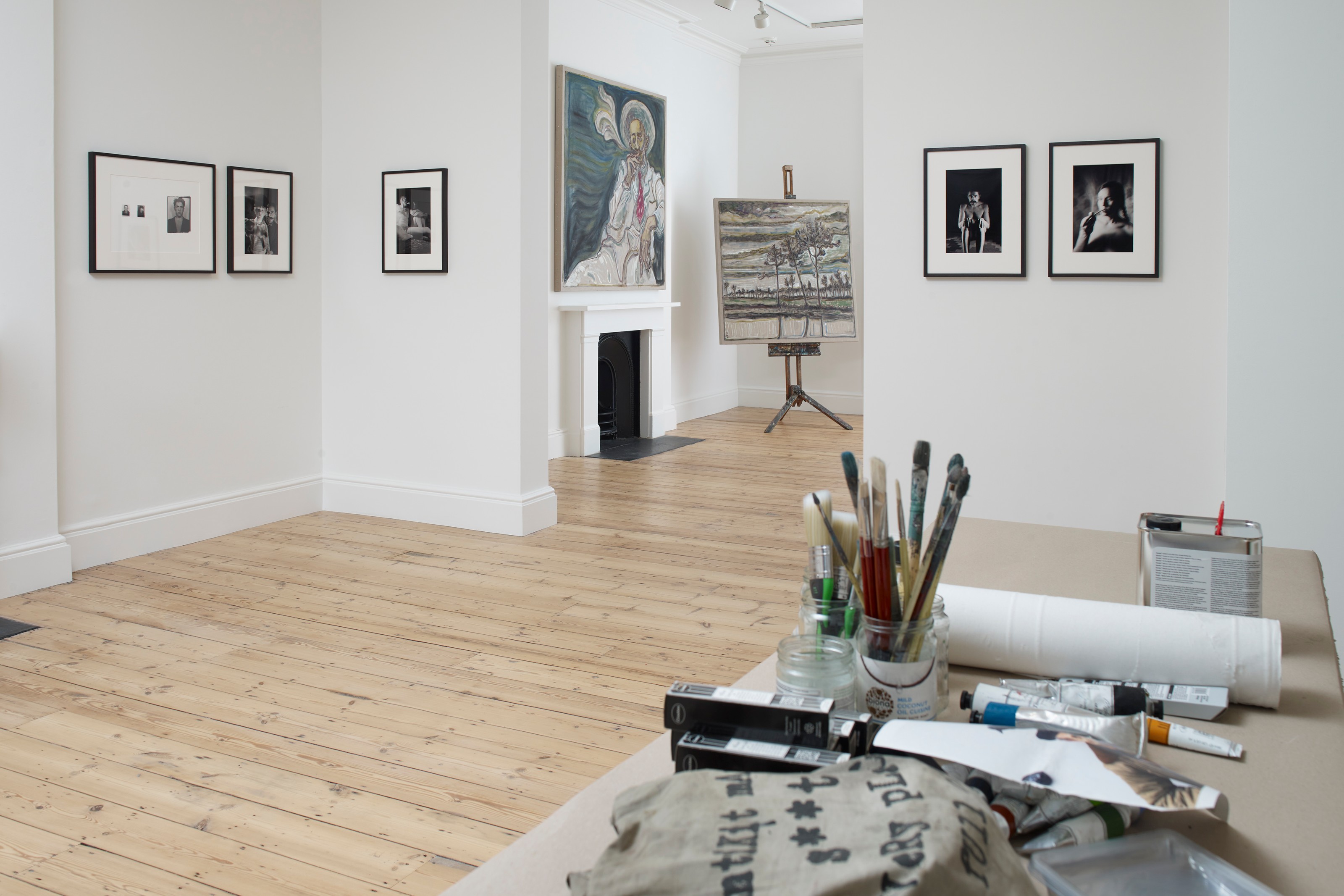 Installation view of In Residence at Lehmann Maupin London