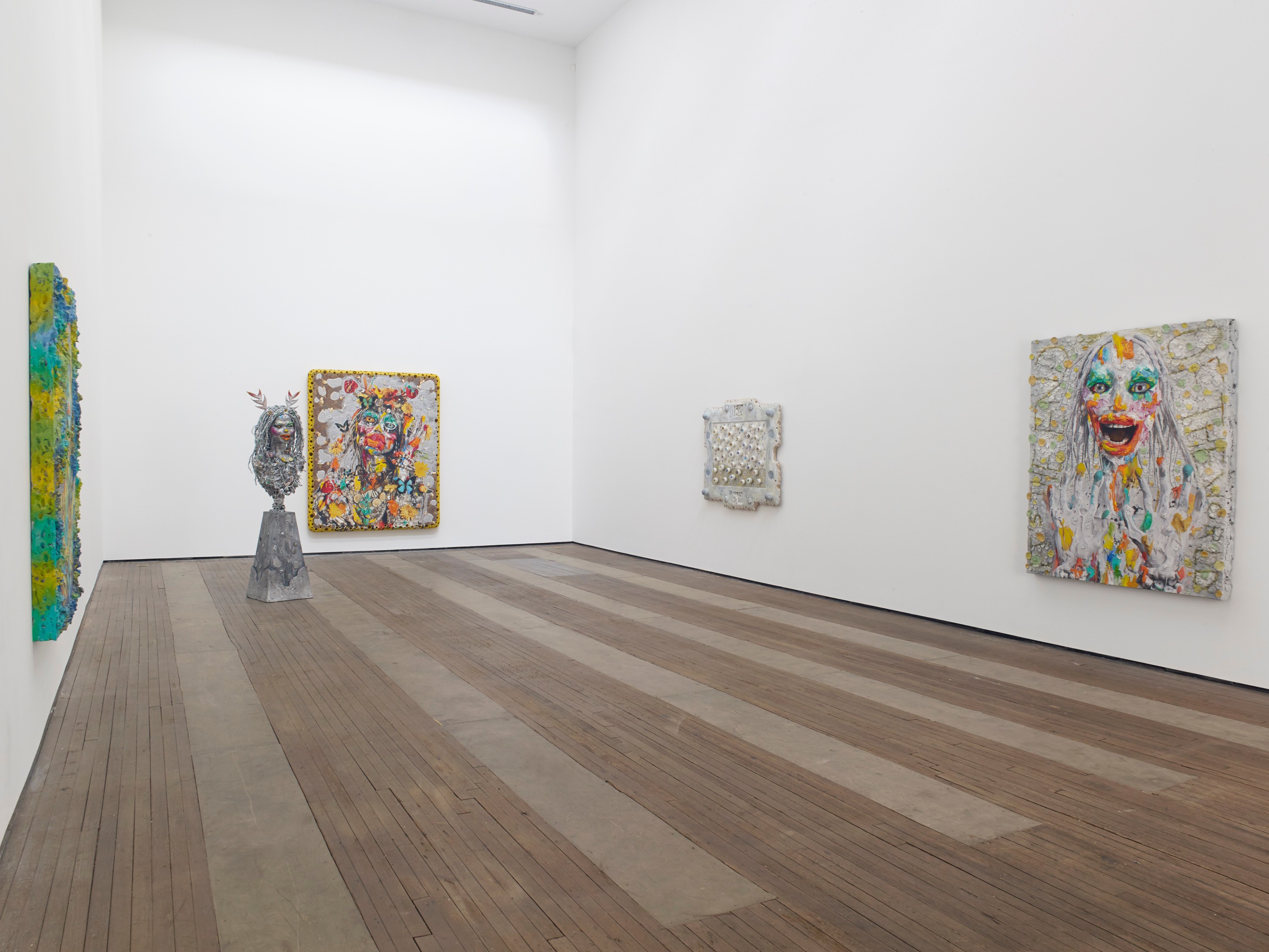 Installation view of  Mitochondrial Eve/Viral Mother at Lehmann Maupin New York
