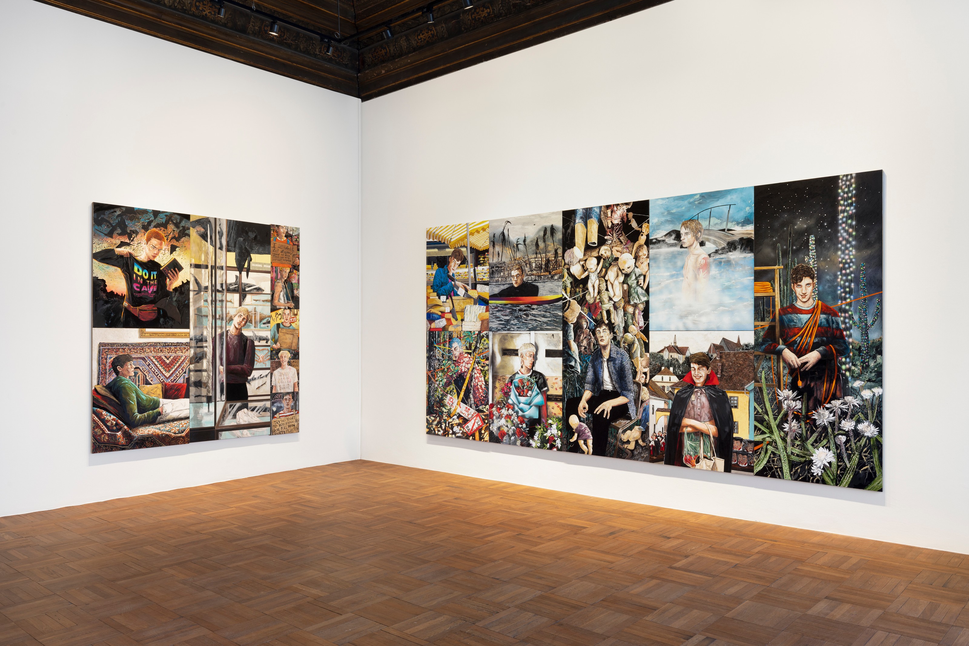 Installation view of The Visitors at Ca’ Pesaro International Gallery of Modern Art