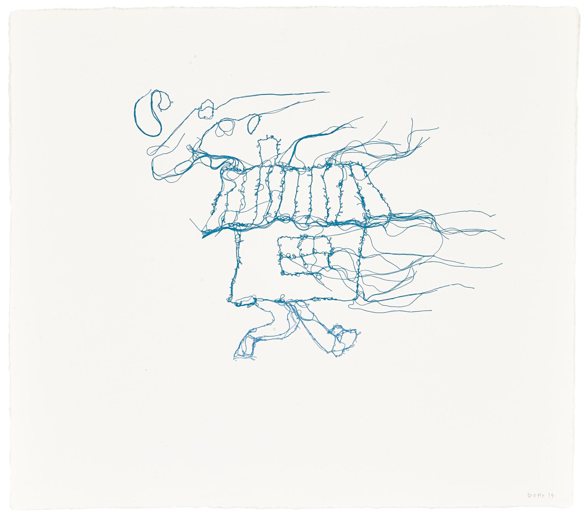 Thread drawing by Do Ho Suh