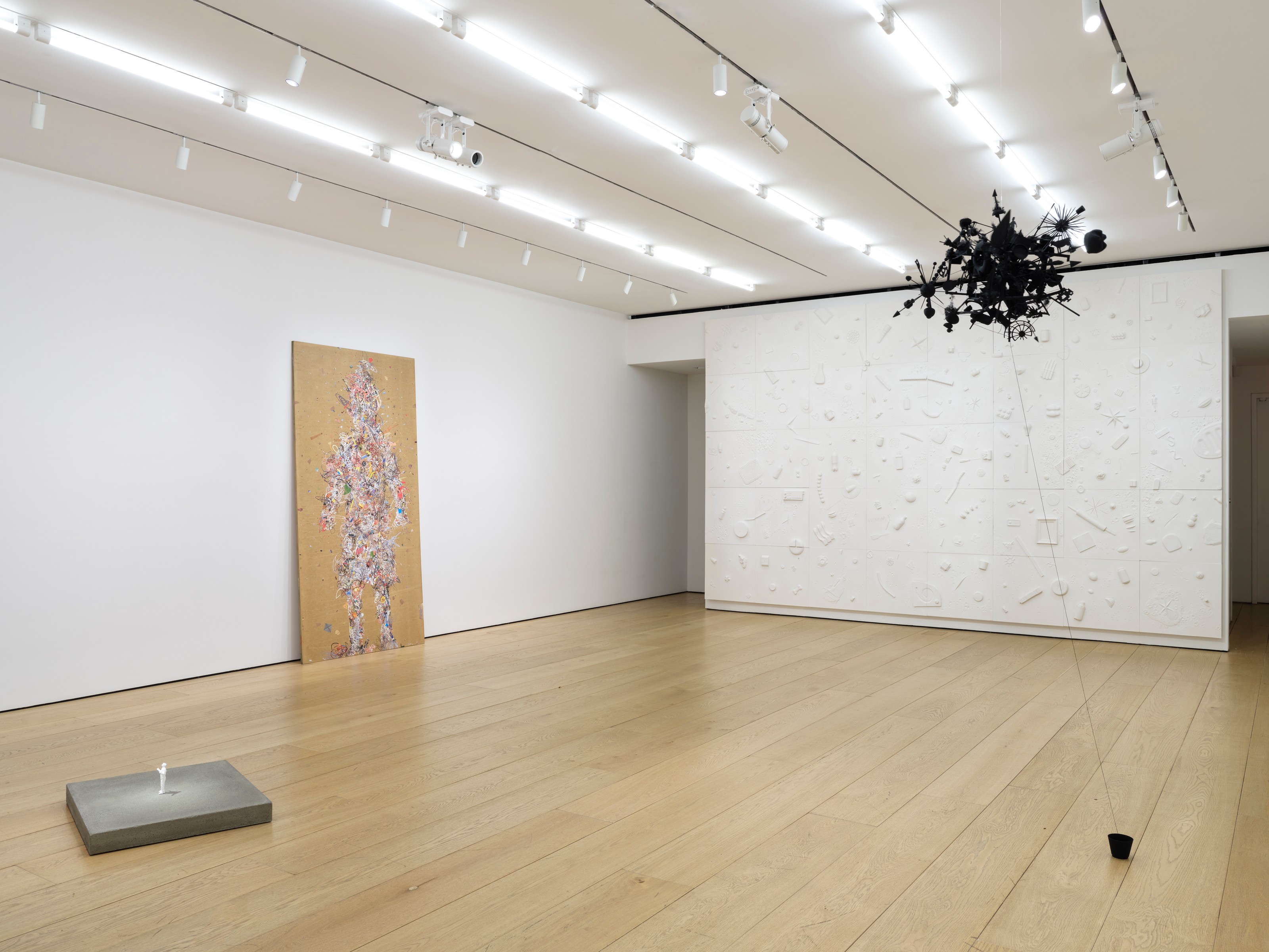 Installation view of Tom Friedman at Lehmann Maupin New York