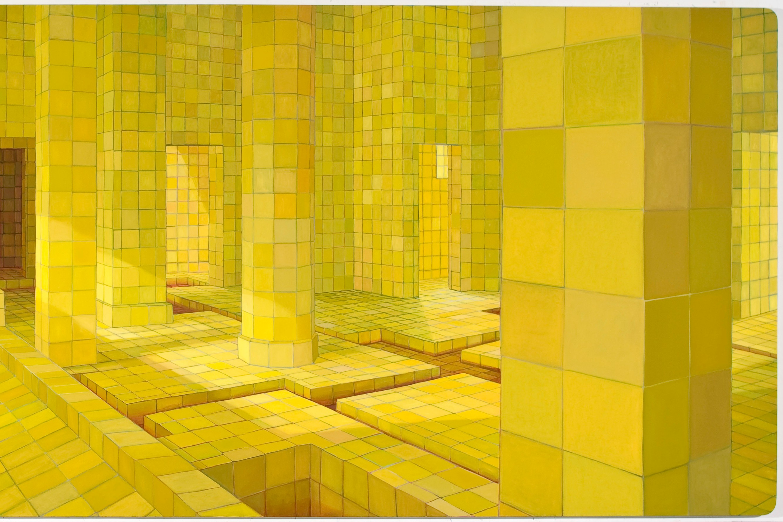 Installation view of Two Paintings and Ten Drawings at Lehmann Maupin New York