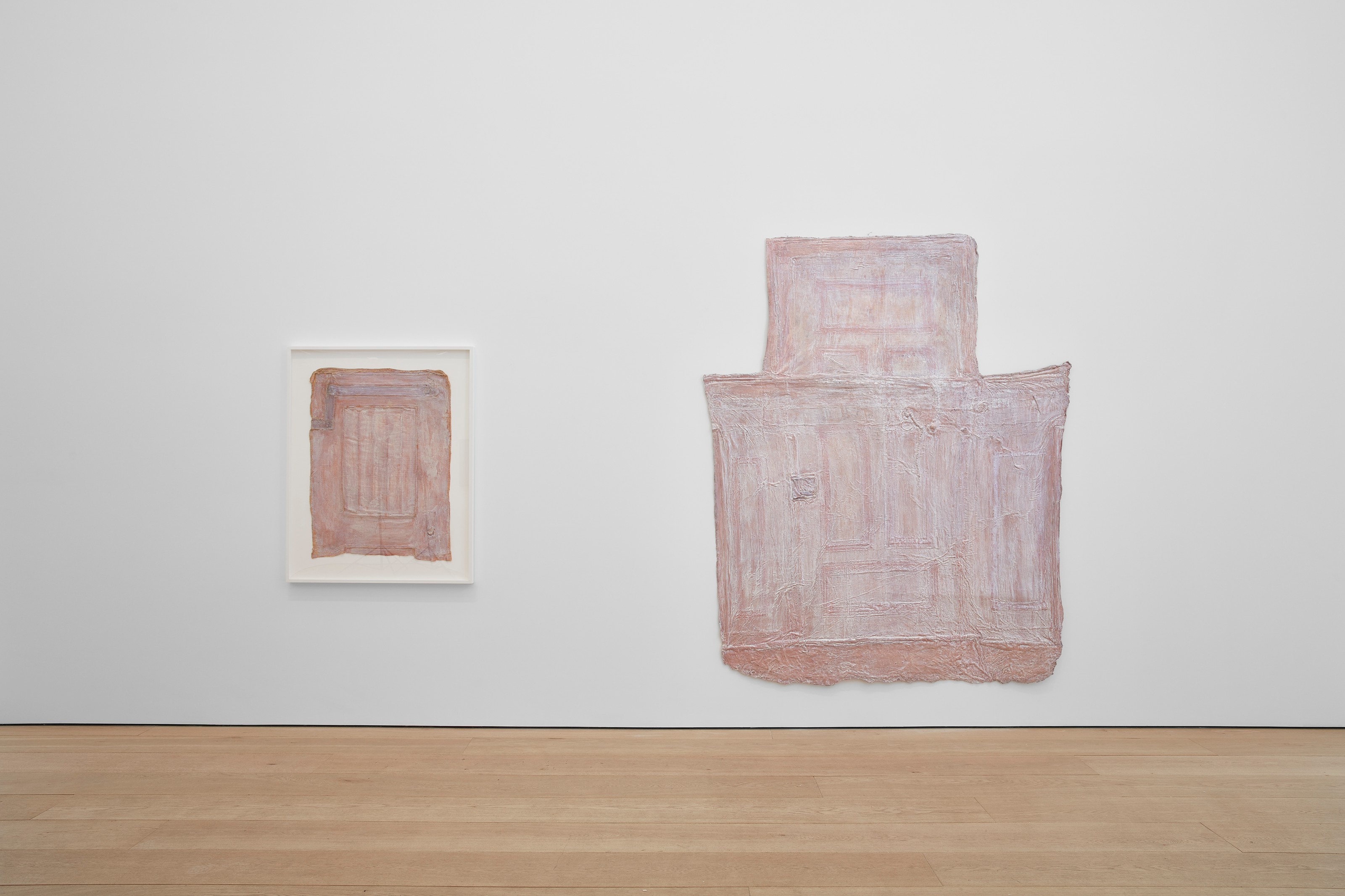 Installation view of Heidi Bucher at Lehmann Maupin New York