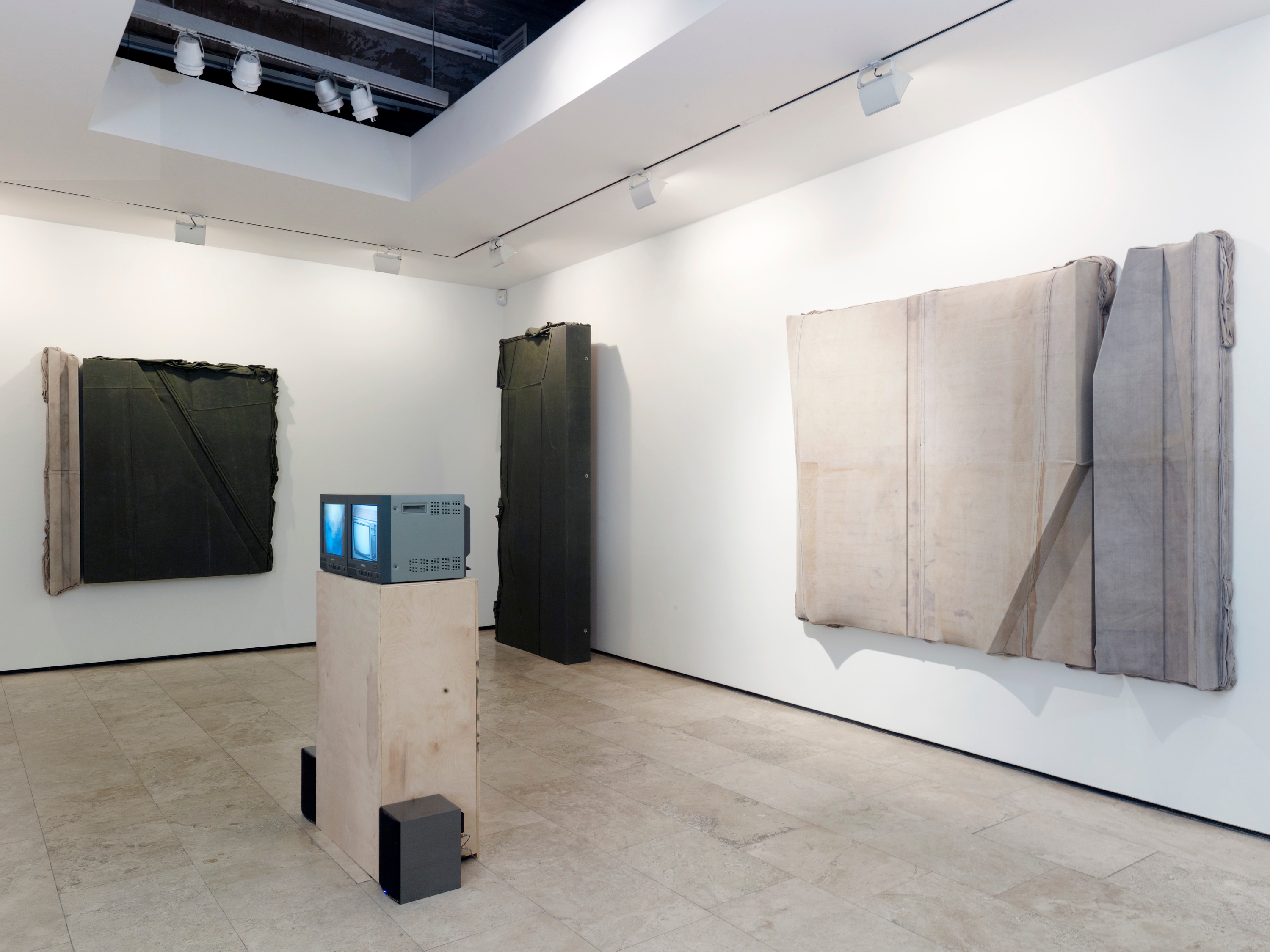 Installation view of Liu Wei at Lehmann Maupin New York