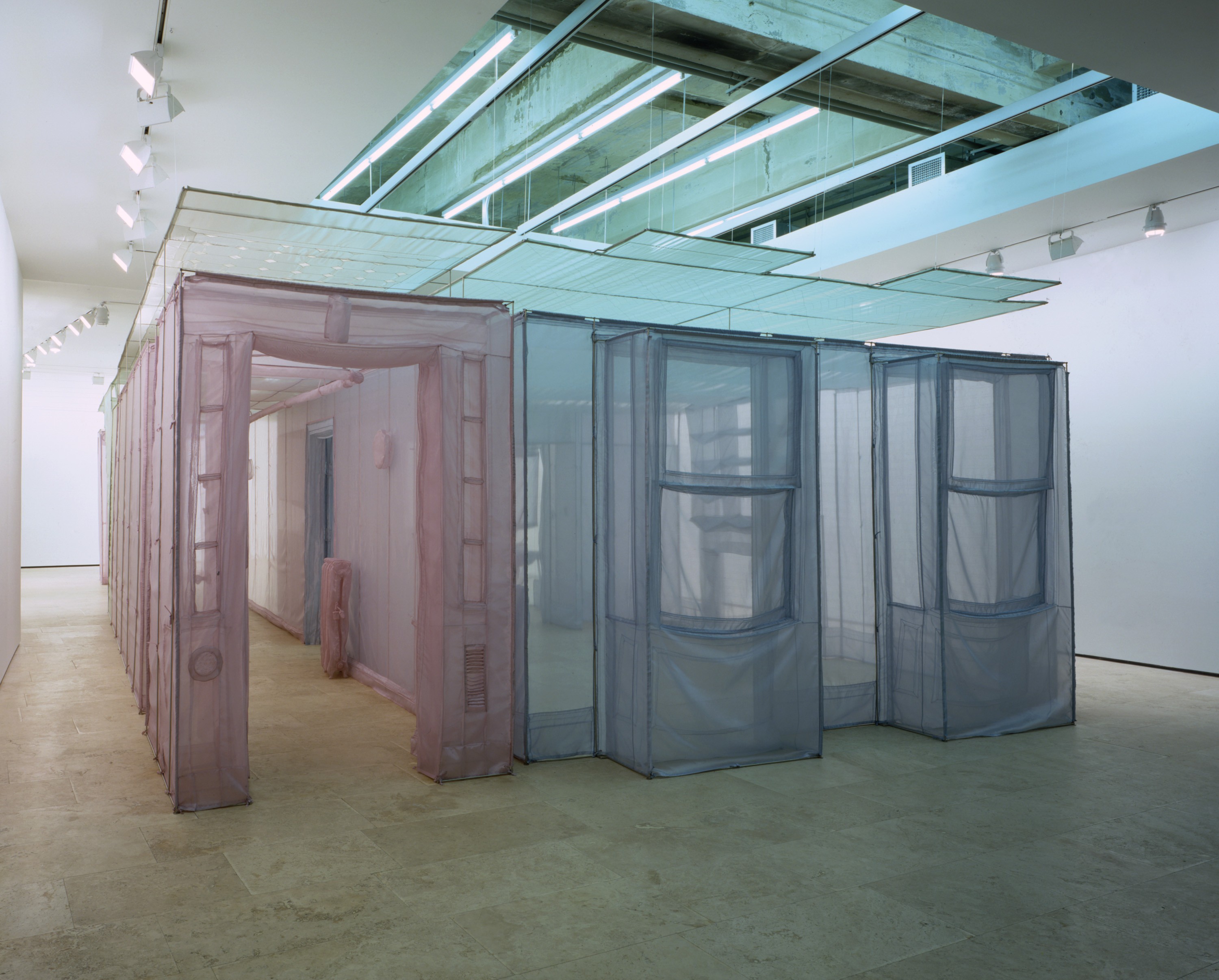 Installation view of Do Ho Suh at Lehmann Maupin New York