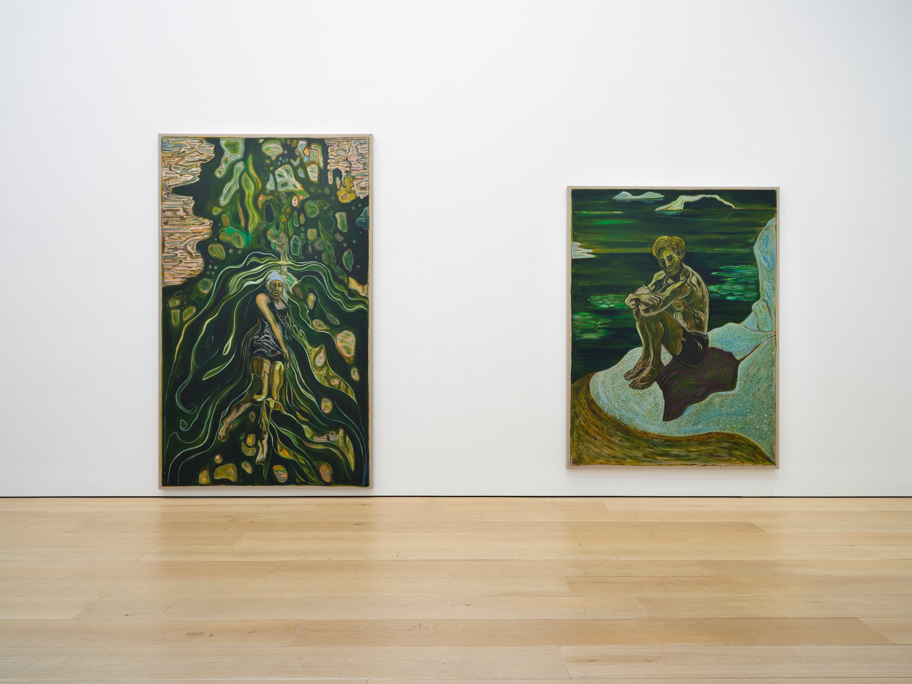 Installation view of Billy Childish at Lehmann Maupin New York
